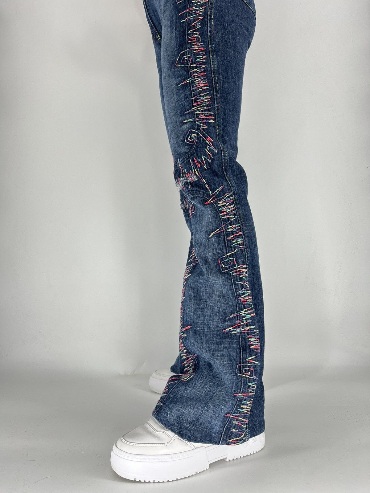 Other Vintage Cappopera 90s Designer Denim Pants All Over Prints Size 27" / US 4 / IT 40 - 6 Thumbnail