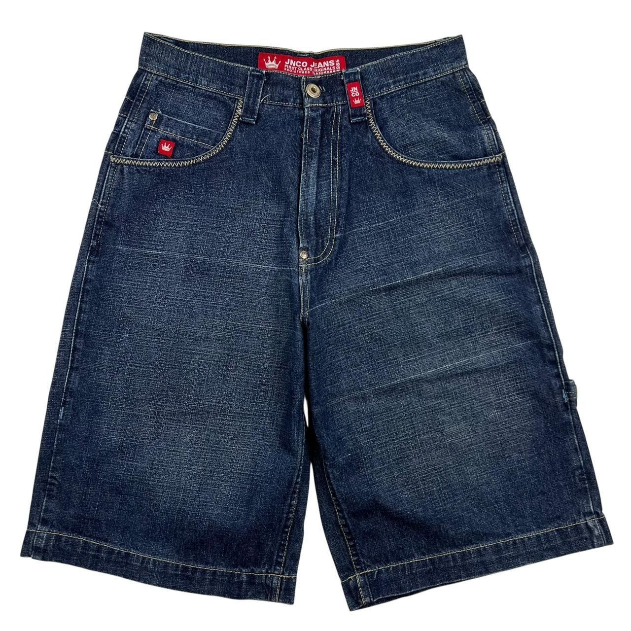JNCO Vintage Jnco Snake 8 Ball Denim Baggy Shorts Jorts- Waist 30 Size US 30 / EU 46 - 2 Thumbnail
