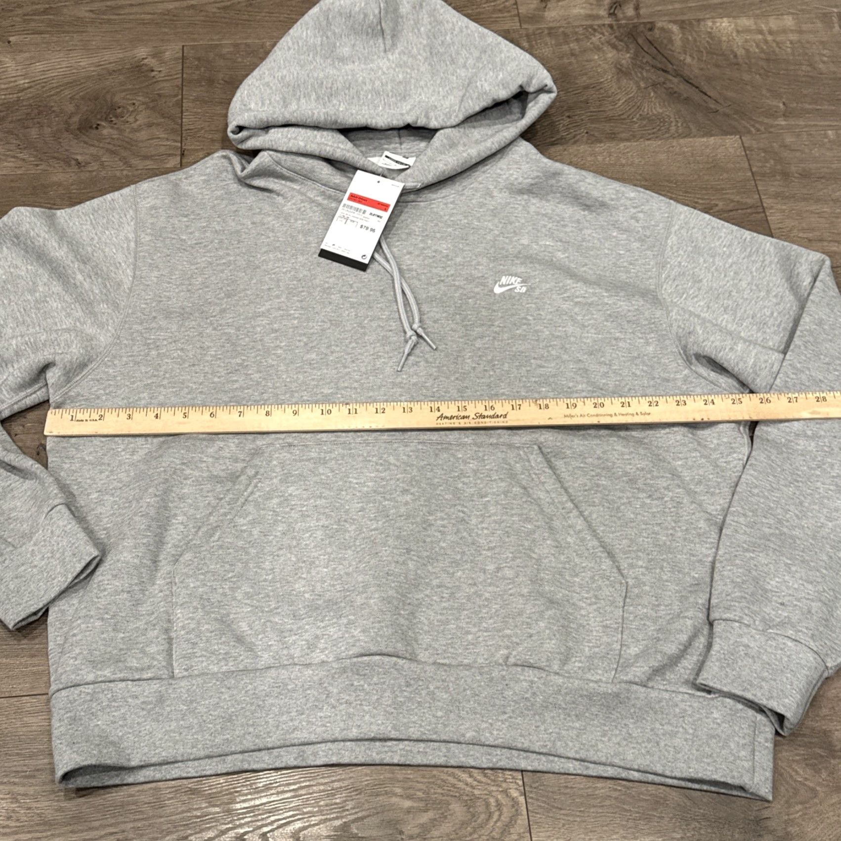 Nike VINTAGE Nike Sweatshirt Mens Large Gray Heather SB Fleece Skate Hoodie Sweater Loose Fit Size US L / EU 52-54 / 3 - 4 Thumbnail