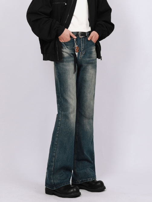 Japanese Brand American men's loose cleanfit straight flared vintage jeans Size US 32 / EU 48 - 1 Thumbnail