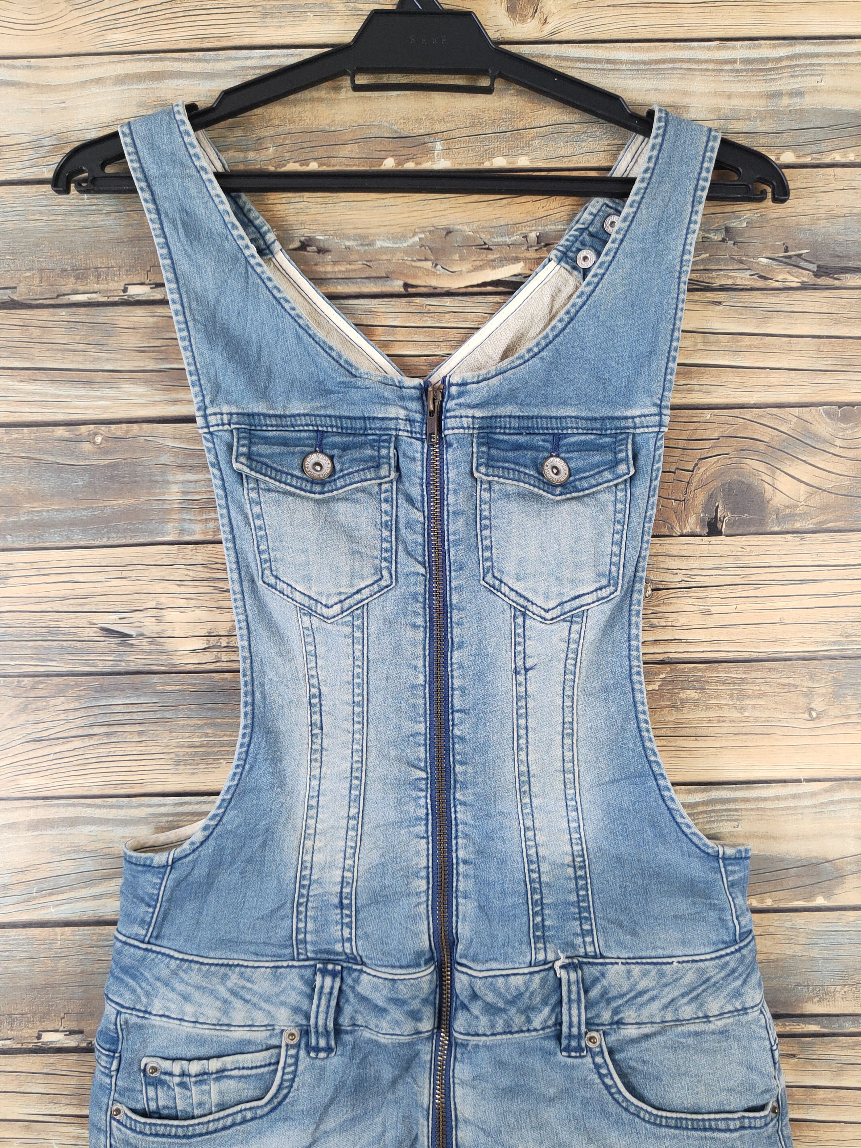 Japanese Brand × Vintage Vintage Vero Moda Blue Denim Skirt Jumpsuits Size 30" / US 8 / IT 44 - 2 Thumbnail