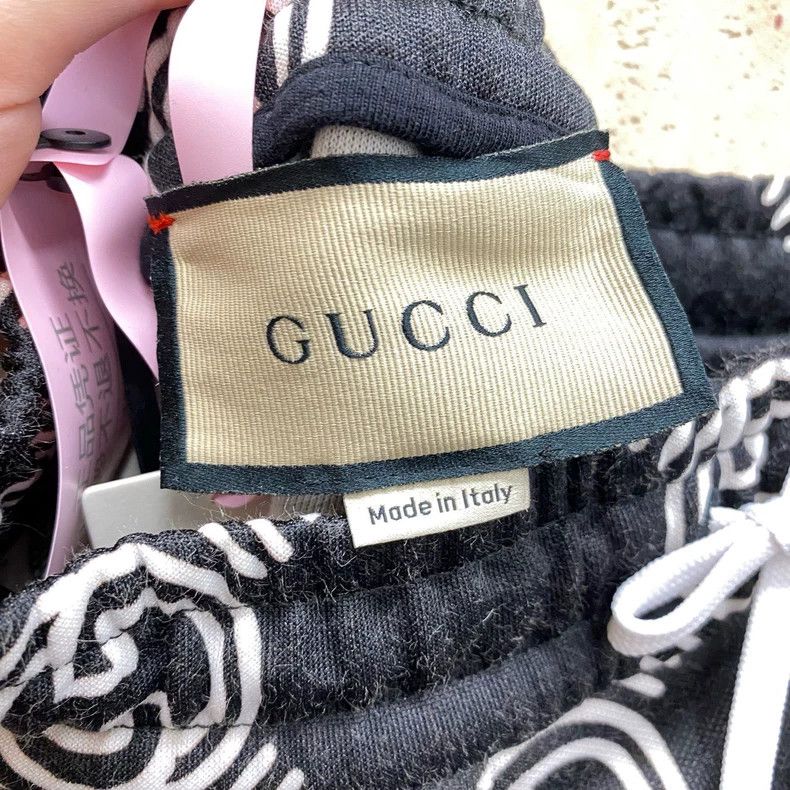 Gucci Gucci Size S New rare old-fashioned full-print slogan ski Size 24" / US 00 / IT 34 - 4 Thumbnail