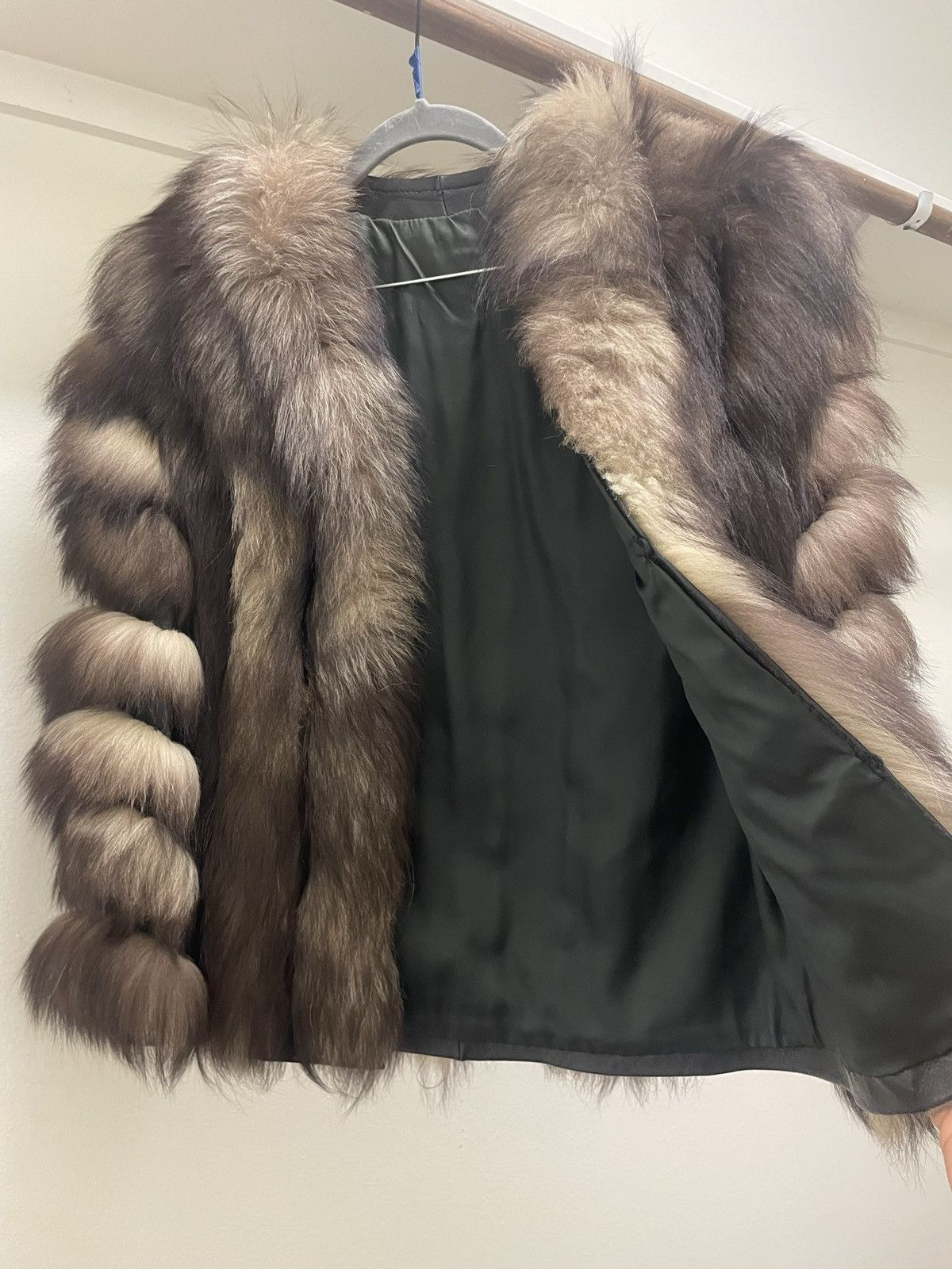 Japanese Brand × Vintage Vintage Real Fur Coat with Leather Panels Size XS / US 0-2 / IT 36-38 - 2 Thumbnail