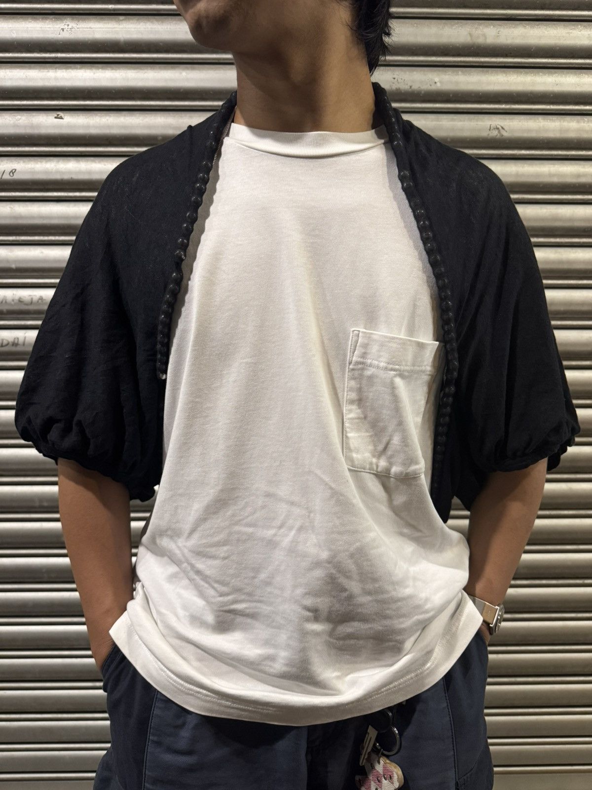 Japanese Brand × Sacai studded-crop cardigan Size M / US 6-8 / IT 42-44 - 22 Thumbnail