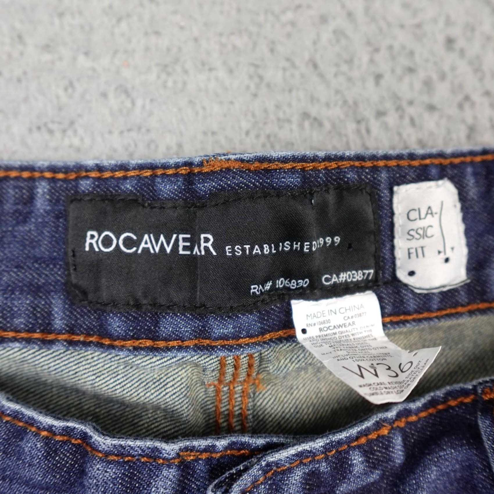 Rocawear Rocawear Jeans Mens 36x32 Blue Classic Fit Distressed Denim Relaxed Hip Hop Y2K Size US 36 / EU 52 - 4 Thumbnail
