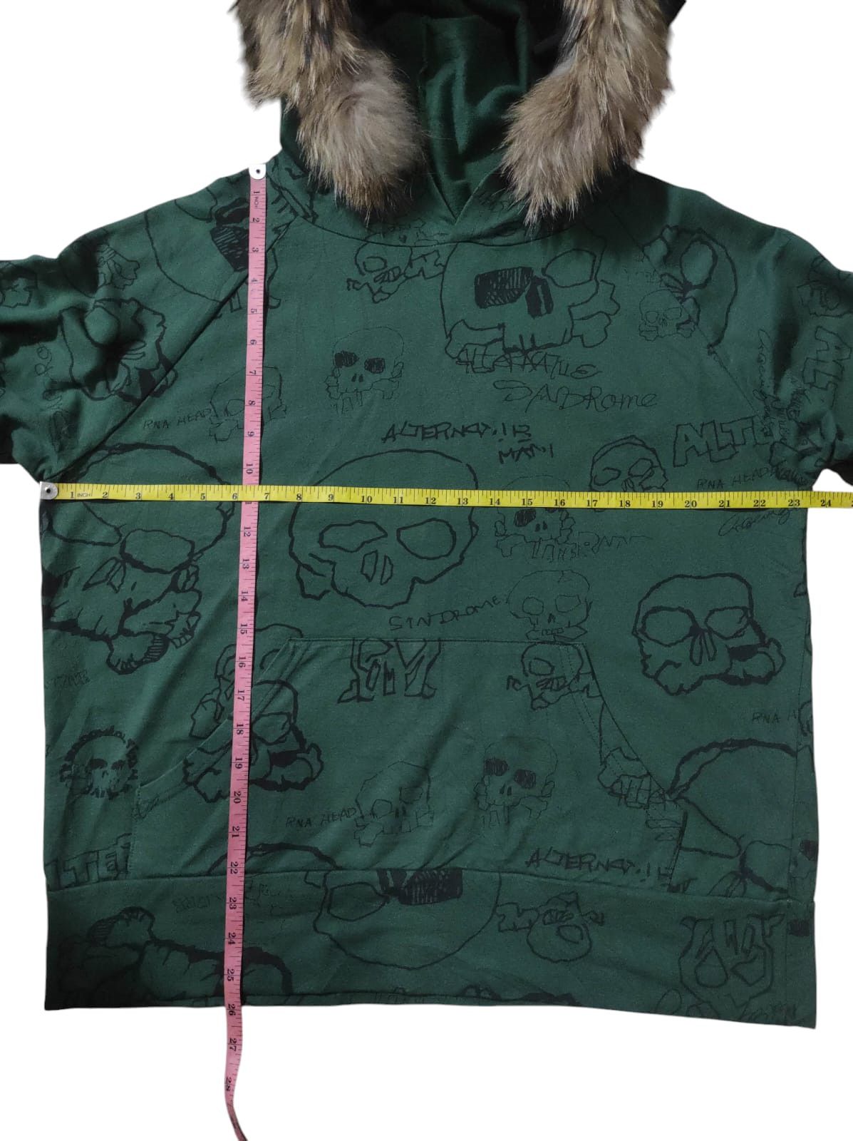 Skull Fur Hoodie ifsixwasnine lgb style