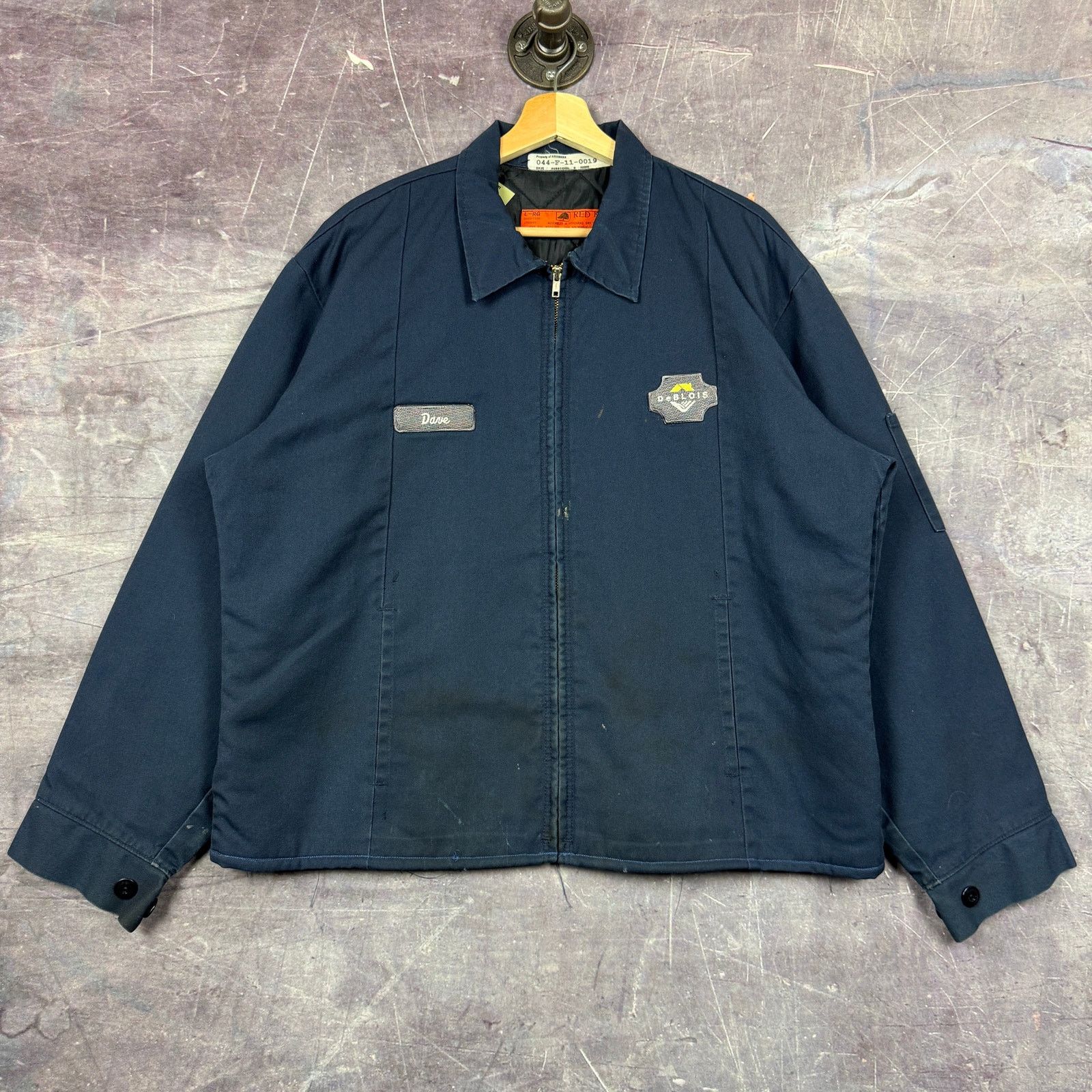 希少 90's RED KAP WORKJACKET Vintage 70's Red Kap Mechanics Work Jacket Men's XL Scovill