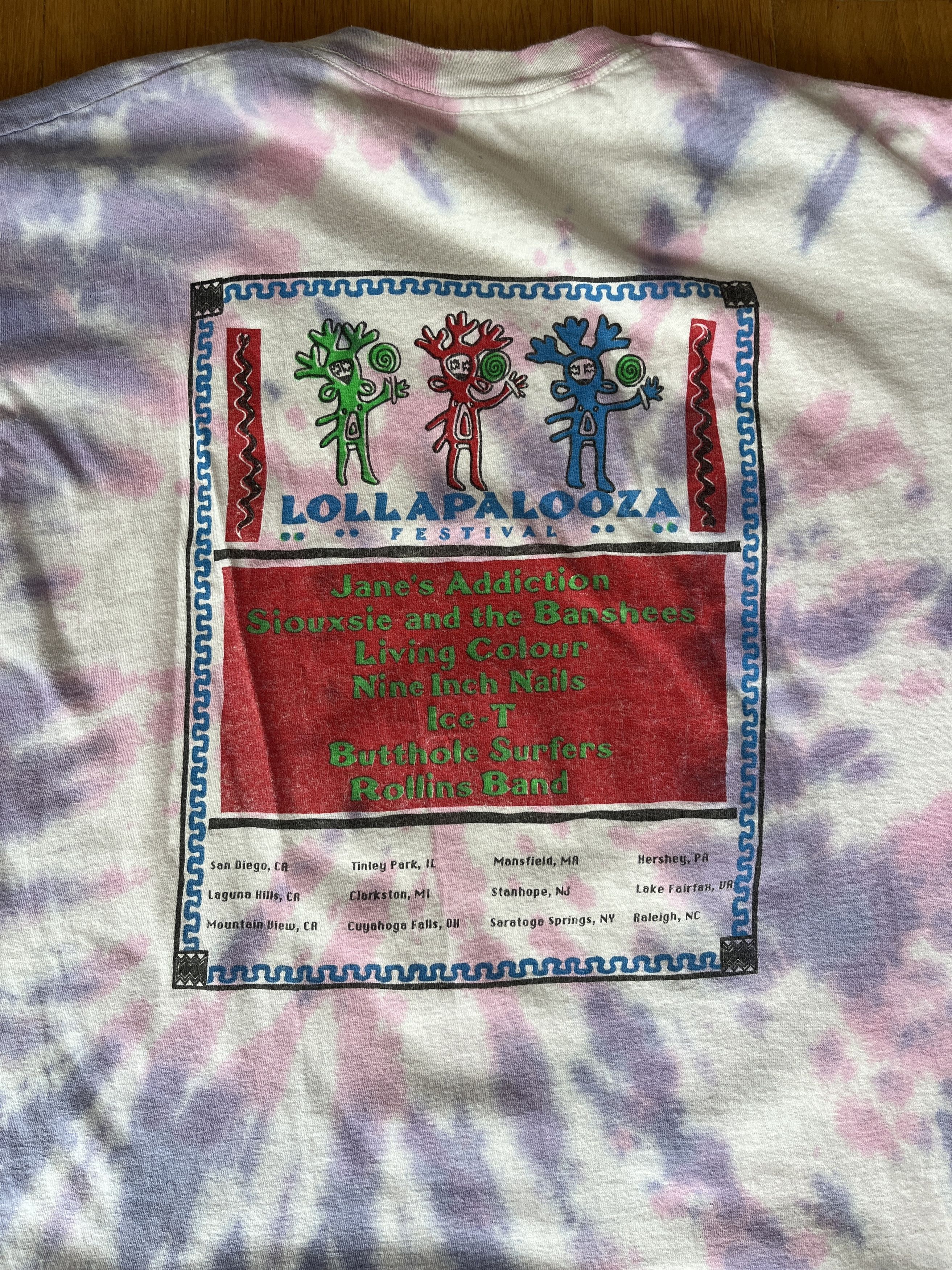 Band Tees Vintage 1991 Lollapalooza Tour Shirt Size US M / EU 48-50 / 2 - 4 Thumbnail