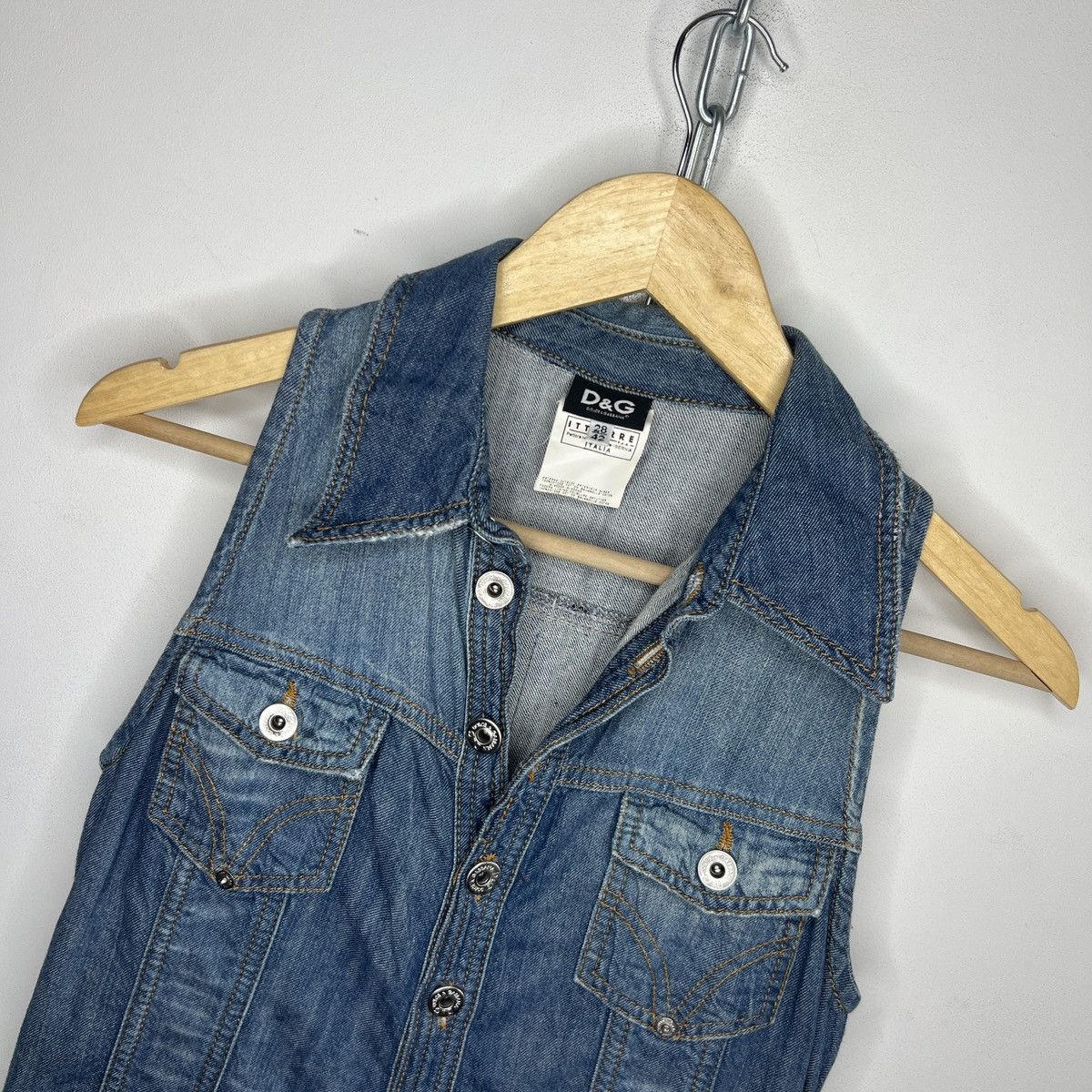 Dolce & Gabbana VINTAGE DOLCE & GABBANA DENIM DRESS SUIT Size M / US 6-8 / IT 42-44 - 4 Thumbnail