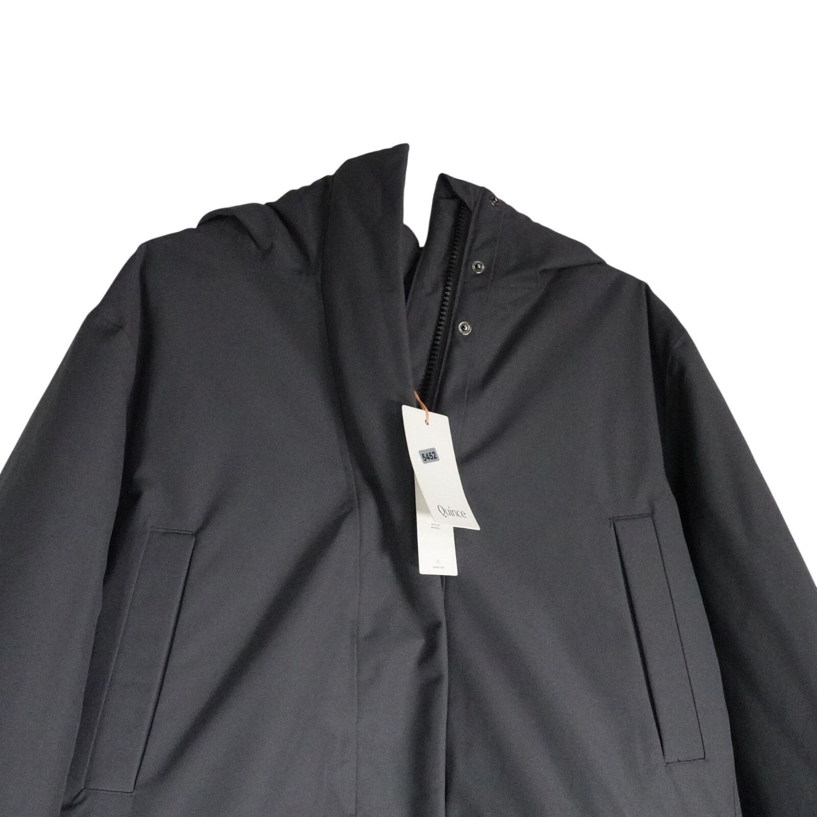 Quince Quince Responsible Down Hooded Long Parka Carbon Gray Large Size L / US 10 / IT 46 - 5 Thumbnail