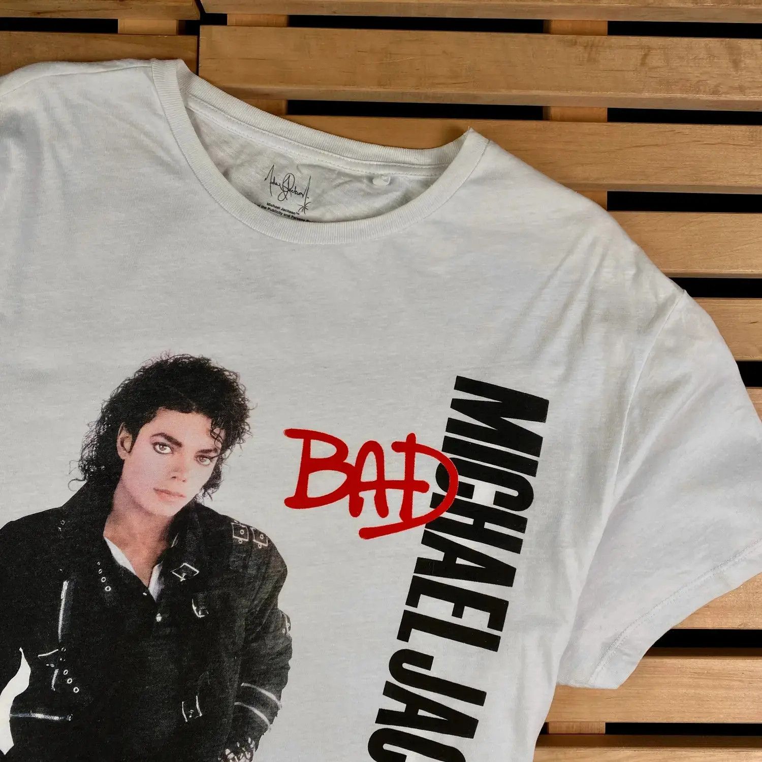 Band Tees Mens Vintage T Shirt Michael Jackson Size XL Bad Size US XL / EU 56 / 4 - 2 Thumbnail
