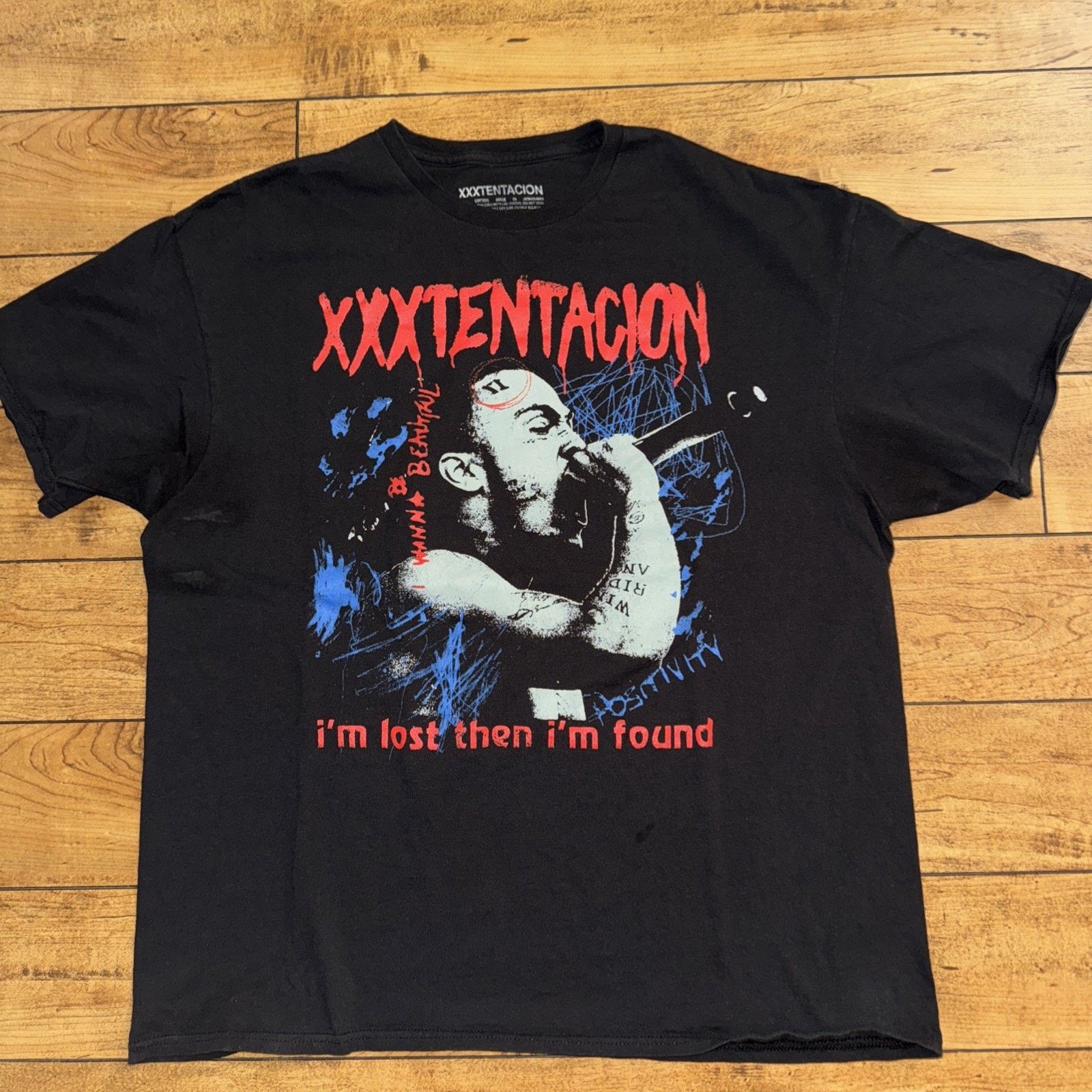 Band Tees × Rap Tees × Vintage Xxxtentacio Rap T-Shirt Black XL 23x28 Size US XL / EU 56 / 4 - 1 Thumbnail