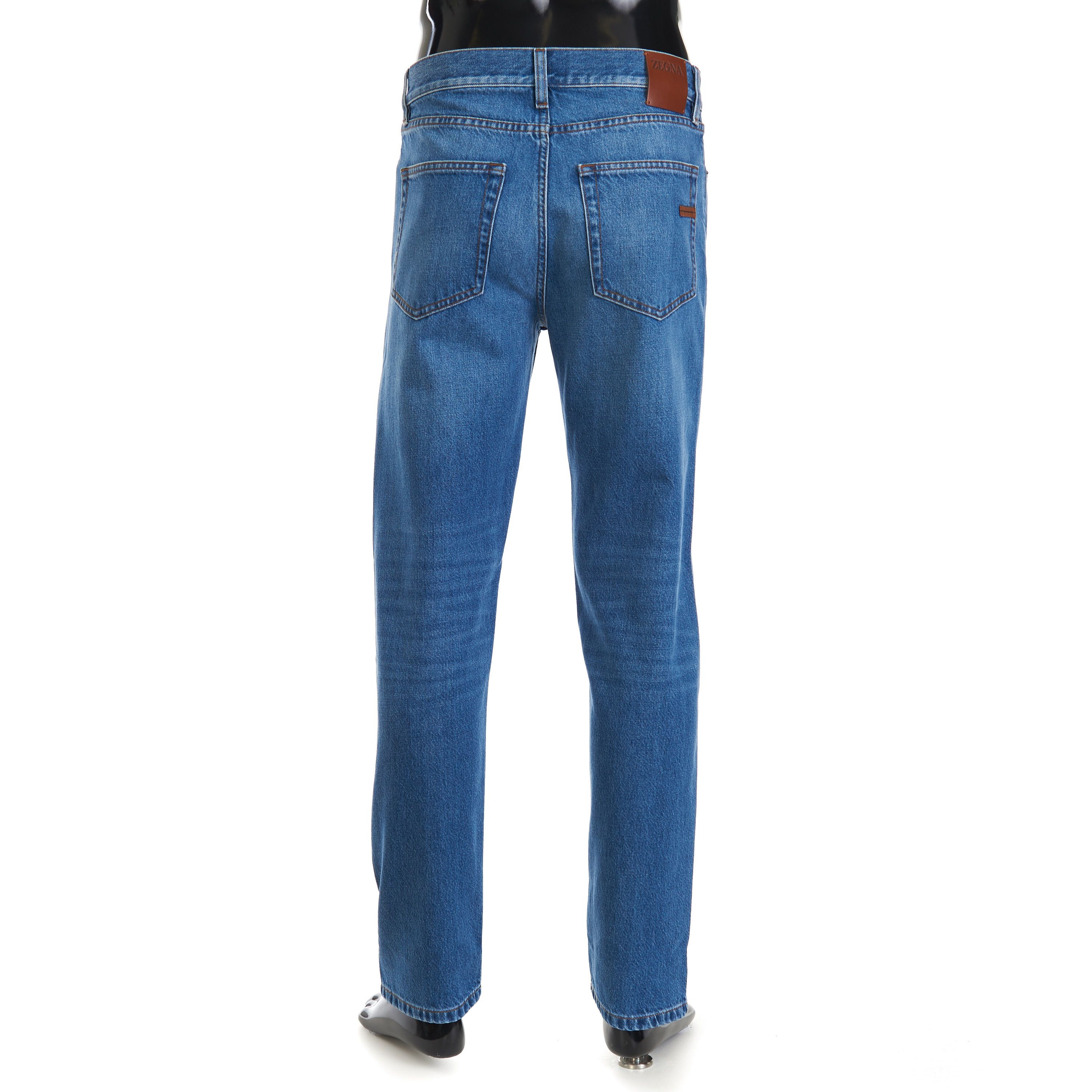 Ermenegildo Zegna Blue Cotton Roccia Denim Jeans Size US 32 / EU 48 - 5 Thumbnail