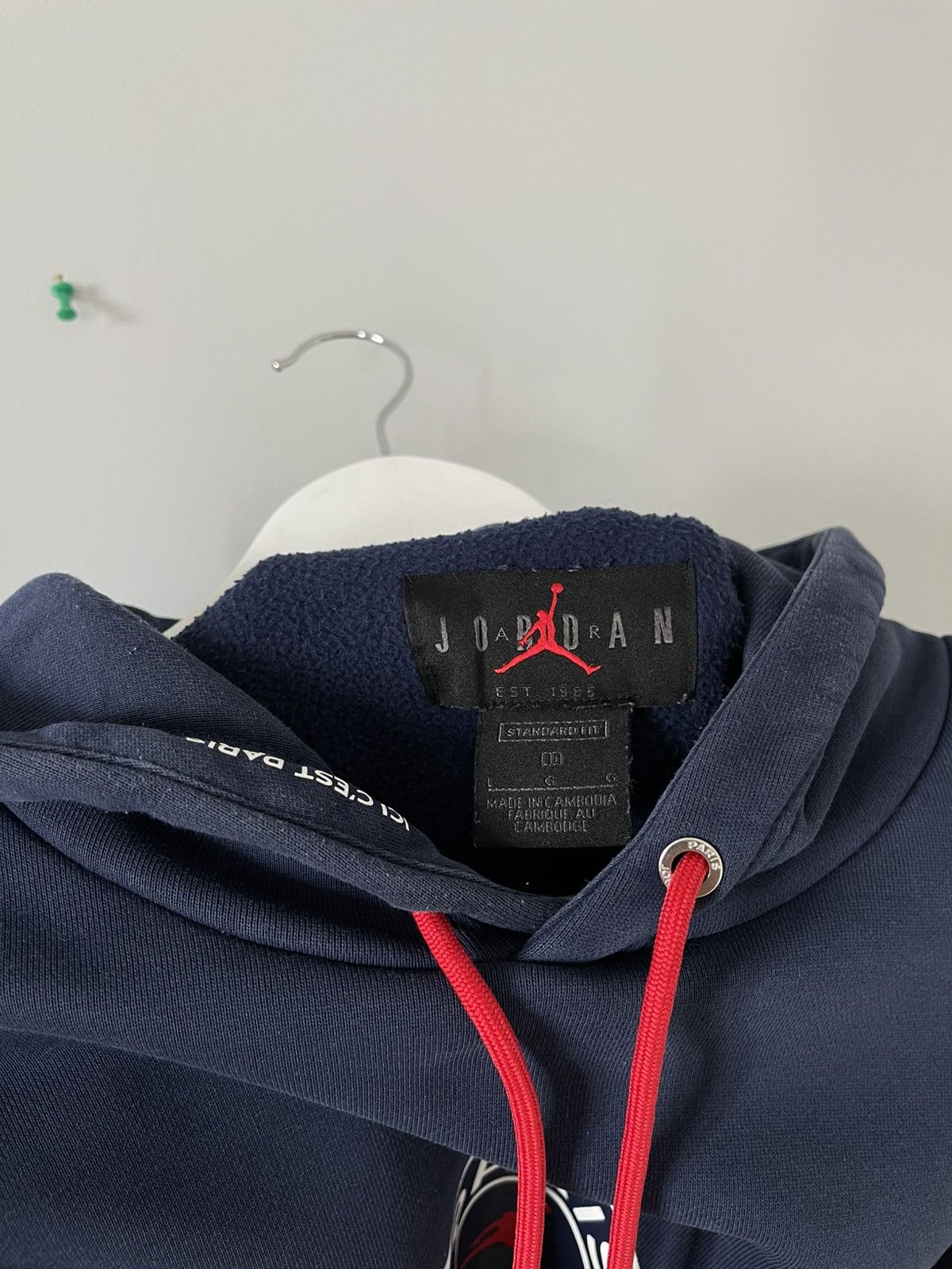 Jordan Brand Jordan x Paris Saint Germain PSG Big Logo Hoodie Jacket Size US L / EU 52-54 / 3 - 8 Thumbnail