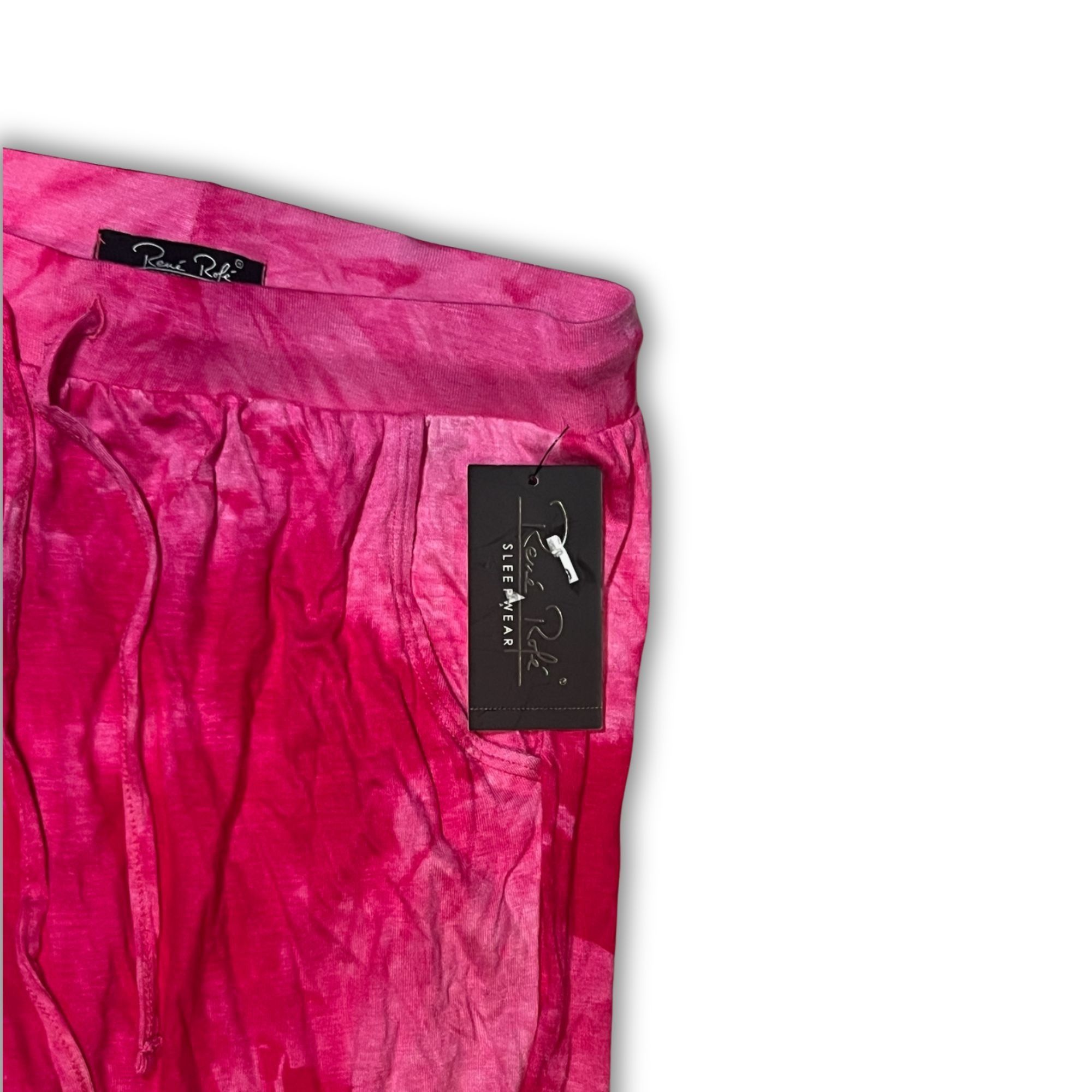 Other René Rofé Womens Tie-Dye Pink Joggers Sleepwear Medium 95% R Size 30" / US 8 / IT 44 - 5 Thumbnail