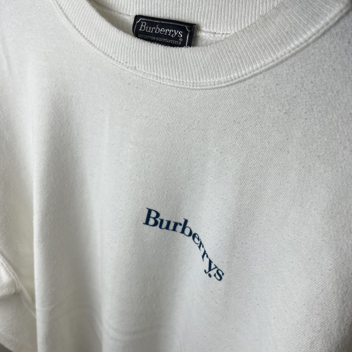 Burberry Vintage Burberrys Sweatshirt Crewnek Spellout Small Logo Size US L / EU 52-54 / 3 - 3 Thumbnail