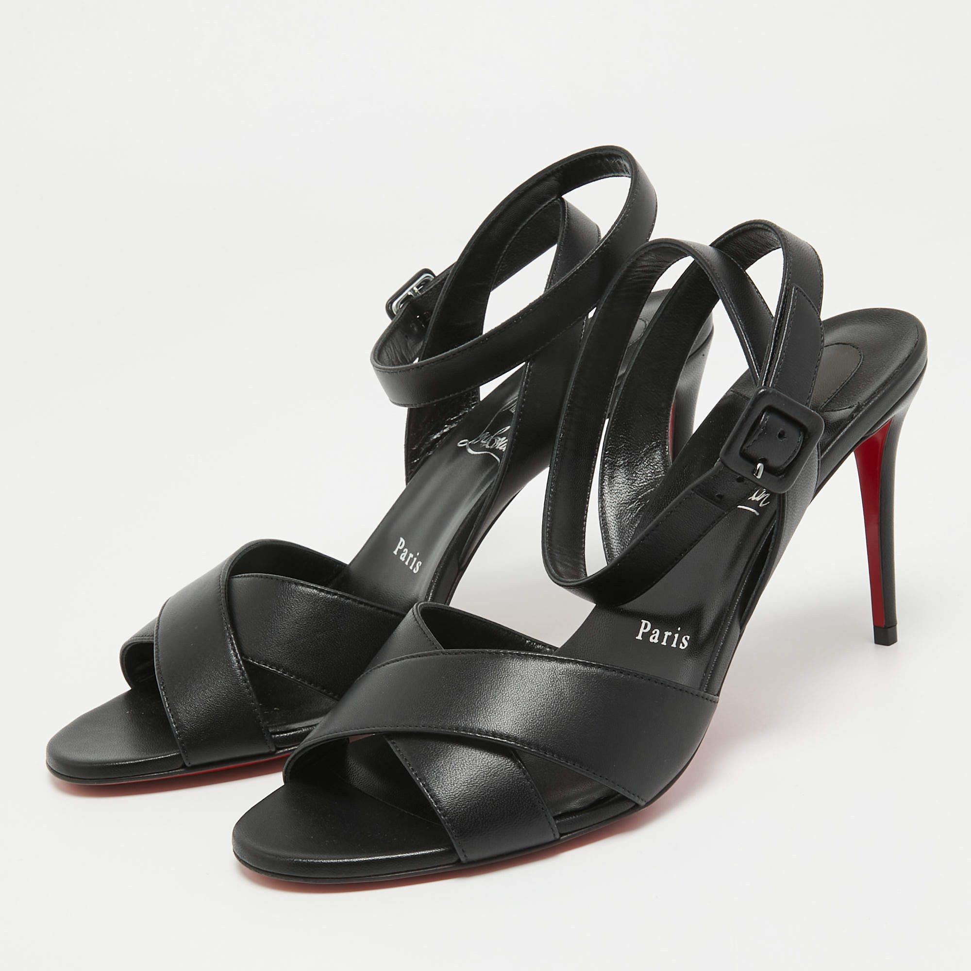 Christian Louboutin o1s1wg110225 Heels in Black Size US 10 / IT 40 - 1 Thumbnail