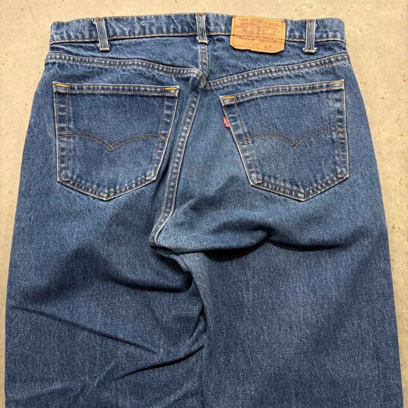 Levi's × Vintage Crazy Vintage 80s Levi's 505 Straight Leg Denim Jeans Size US 36 / EU 52 - 6 Thumbnail