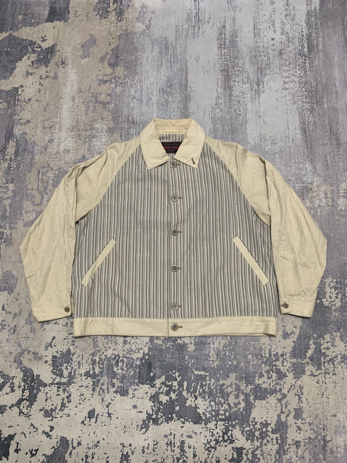 Vintage Rockabilly Gabardine Striped Jacket