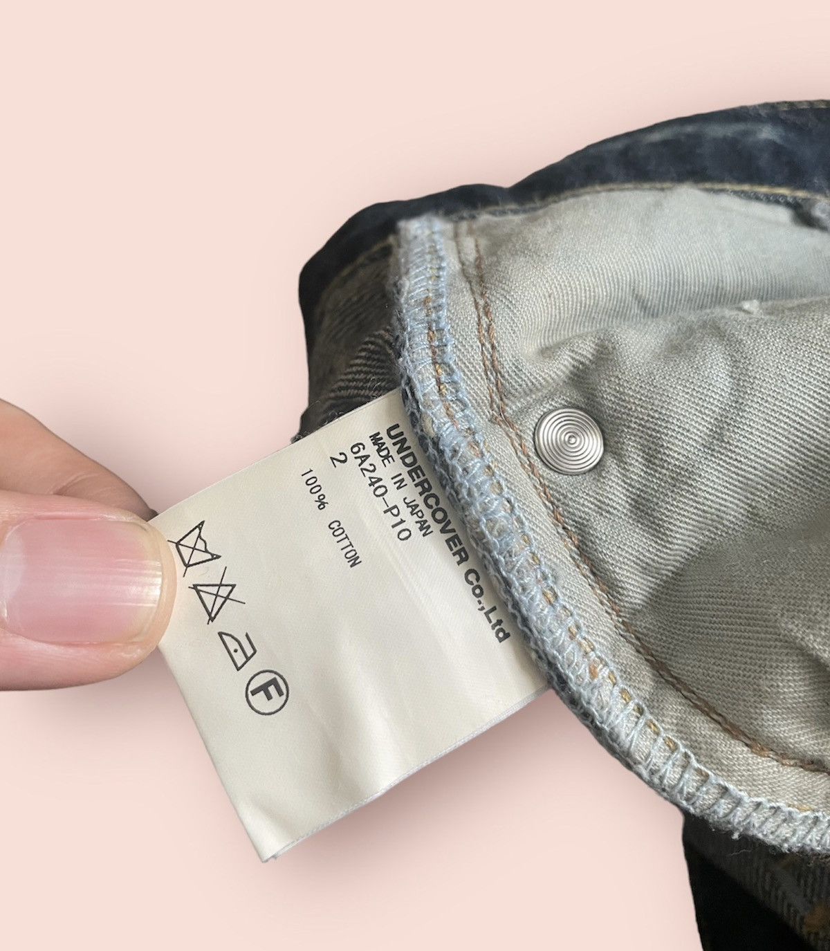 Jun Takahashi Undercover AW06 GuruGuru Bug Denim Size US 31 - 5 Thumbnail
