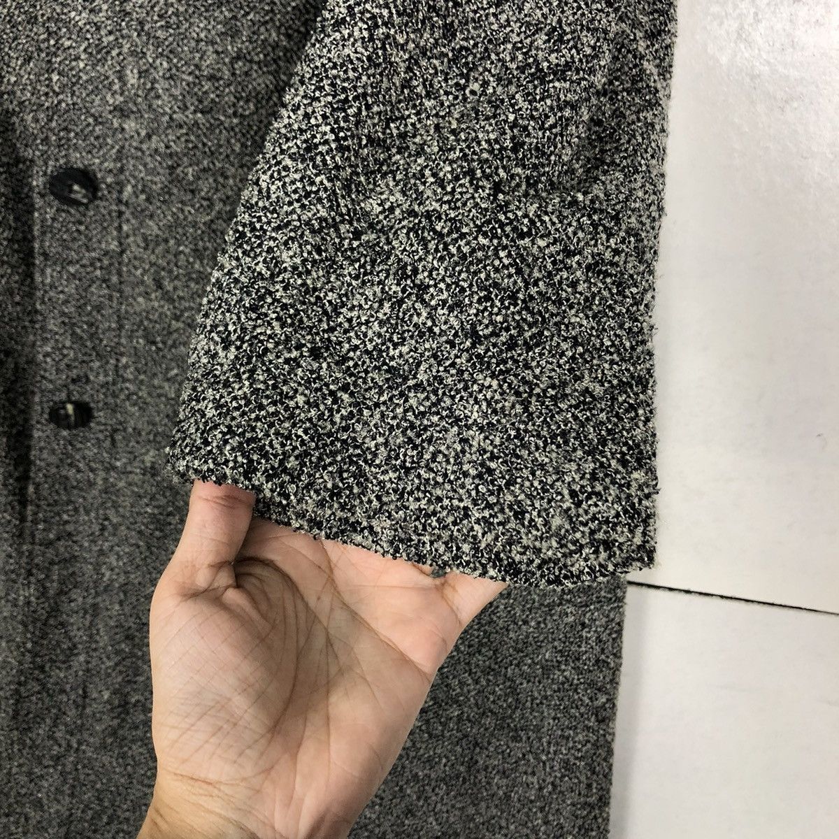 Japanese Brand 🔥RICH GREY LONG JACKET WOOL VOW TOKYO ISSEY MIYAKE Size US L / EU 52-54 / 3 - 17 Thumbnail
