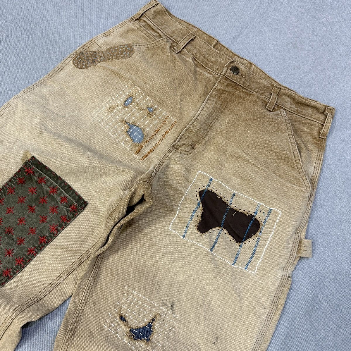 Carhartt Vintage Carhartt Japanese sashiko carpenter denim Size US 32 / EU 48 - 5 Thumbnail