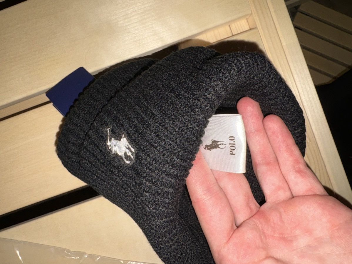 Polo Ralph Lauren Polo Ralph Lauren Beanie Black Size ONE SIZE - 5 Thumbnail