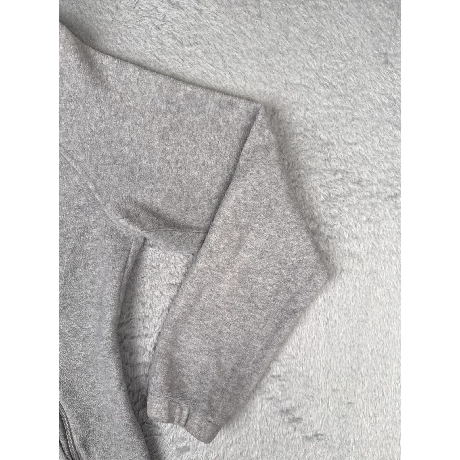 Vintage Columbia Jacket Womens XL Gray Fleece Full Zip Pockets Outdoor Warm Casual Outdoorsmen? Size XL / US 12-14 / IT 48-50 - 2 Thumbnail