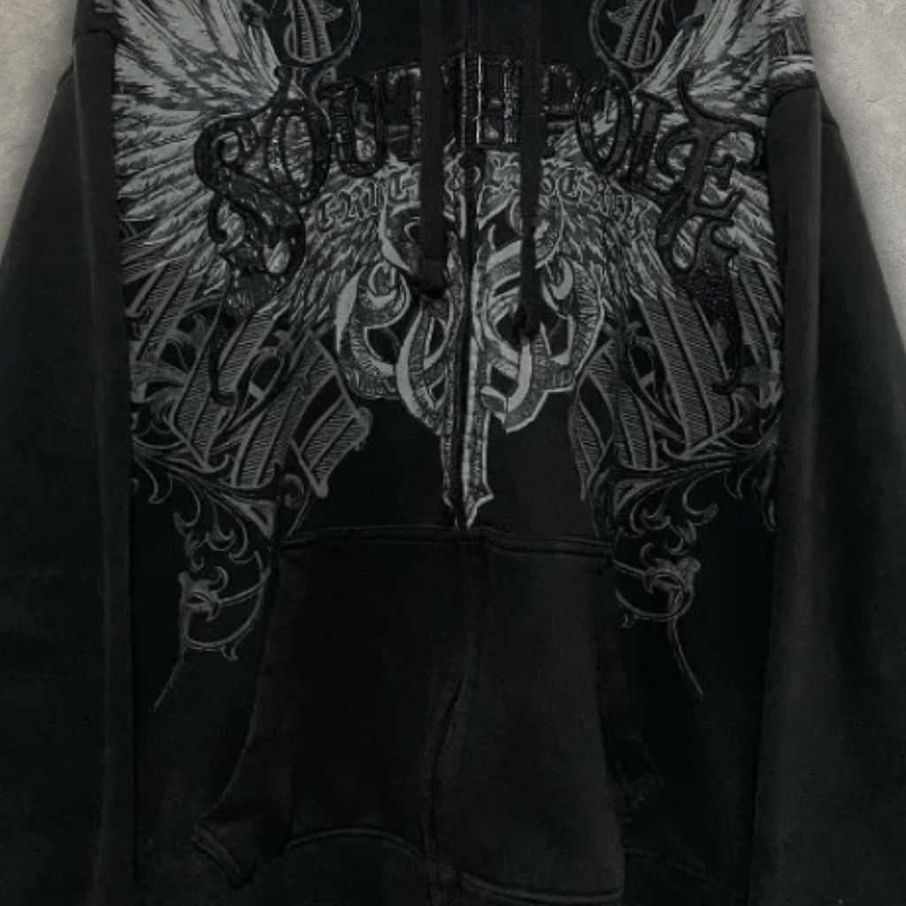 Other Oversized Y2K Skull Hoodie Size US L / EU 52-54 / 3 - 3 Thumbnail