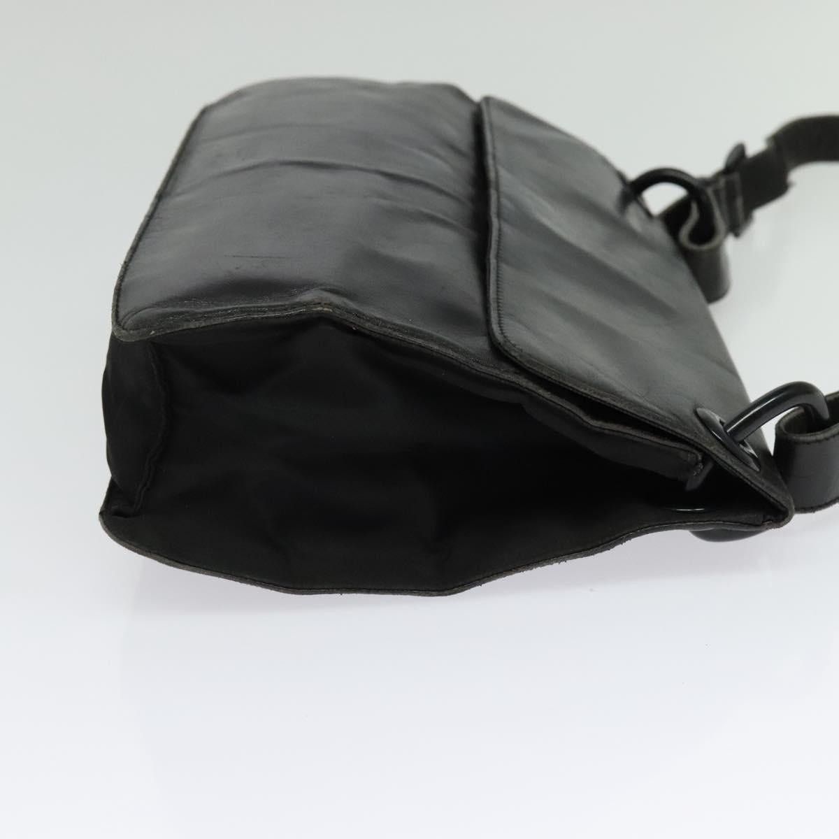 Prada PRADA Shoulder Bag Leather Black Silver Size ONE SIZE - 5 Thumbnail