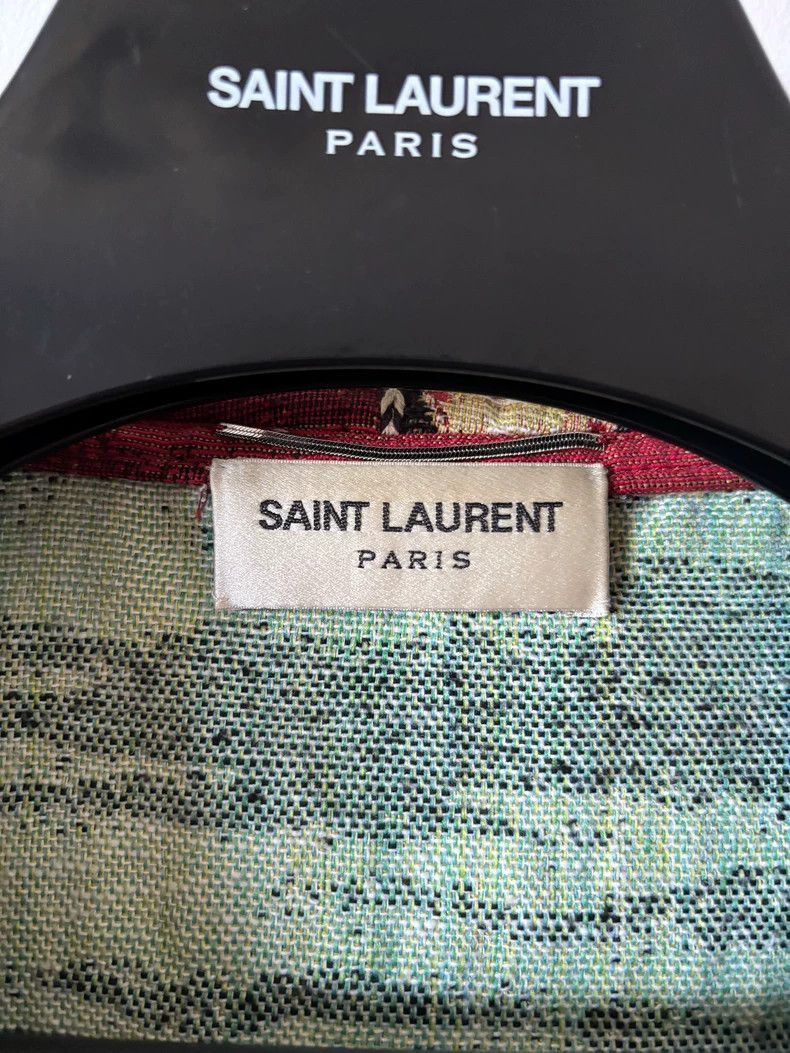 Saint Laurent Paris Saint Laurent Paris Saint Laurent Palm Print Hooded Jacket Size US L / EU 52-54 / 3 - 2 Thumbnail