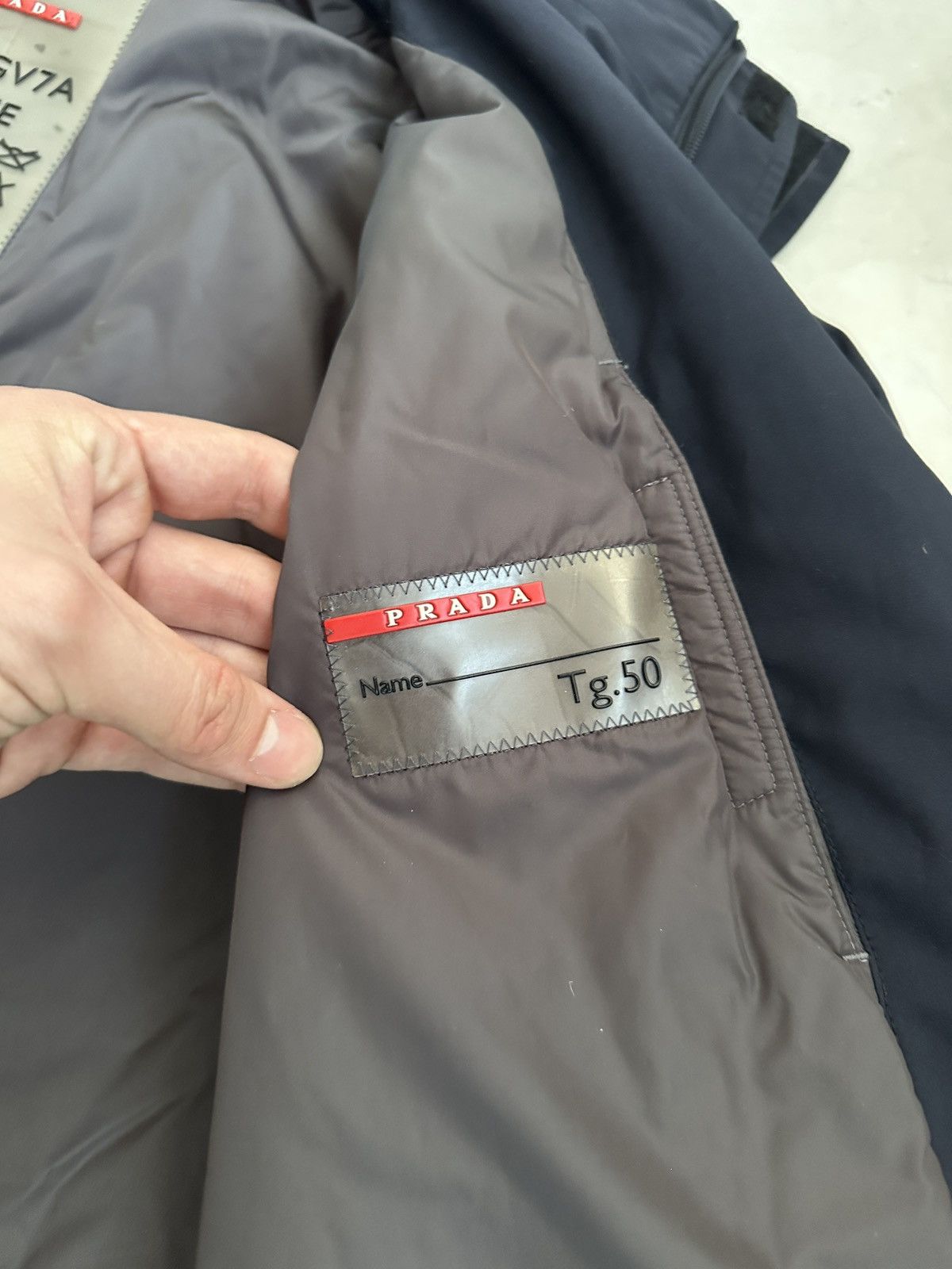 Goretex Prada Gore Tex raincoat SGV7A gorpcore y2k drill red tab Size US L / EU 52-54 / 3 - 14 Thumbnail