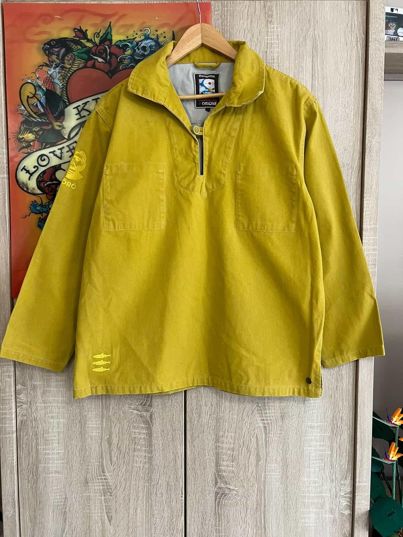 Vintage Vintage 80s 90s Mousqueton Canvas Polo Pullover Shirt 🔥 Size US L / EU 52-54 / 3 - 1 Thumbnail