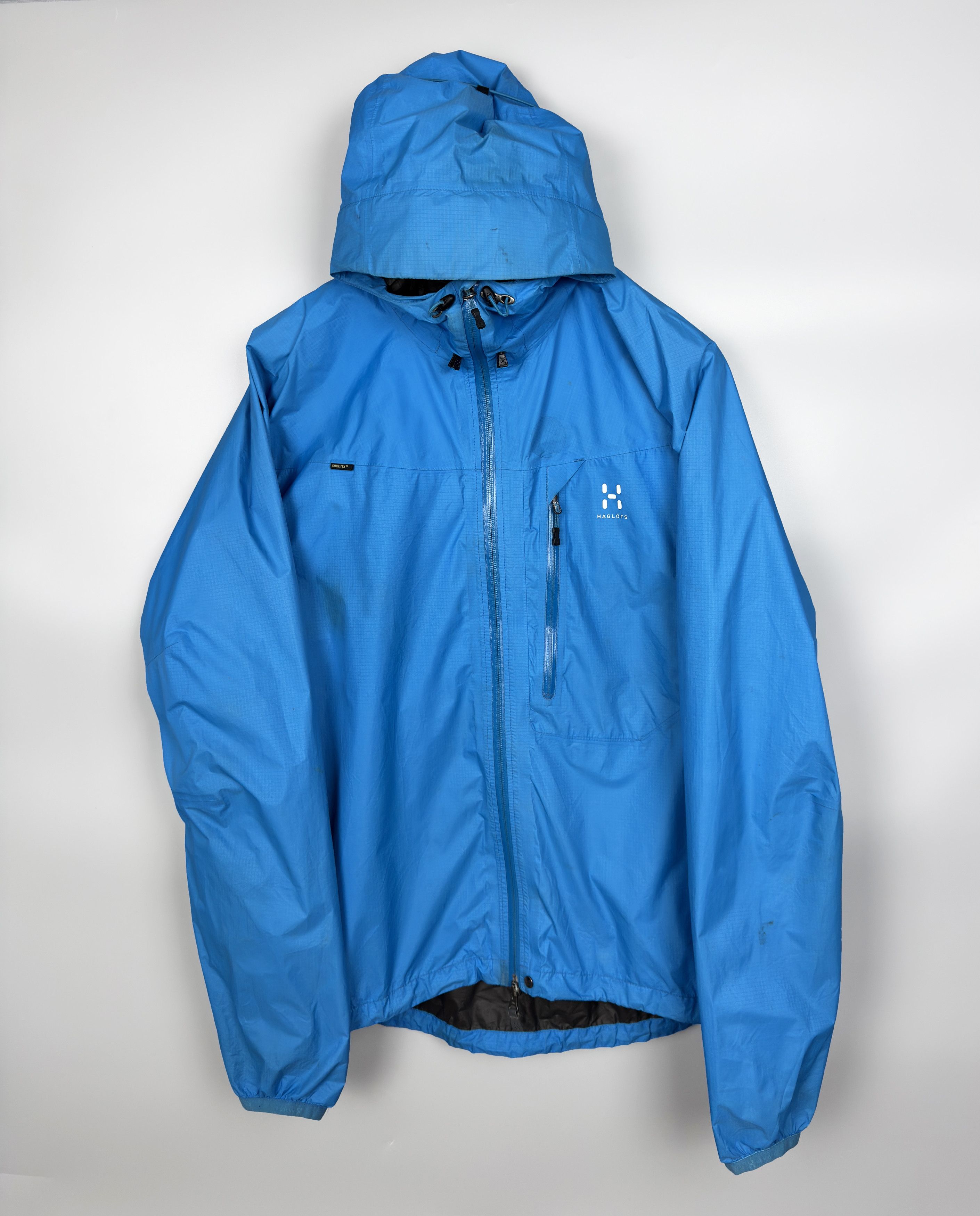 Haglofs Haglofs Gore-Tex Outdoor Waterproof Blue Jacket Size US L / EU 52-54 / 3 - 1 Thumbnail