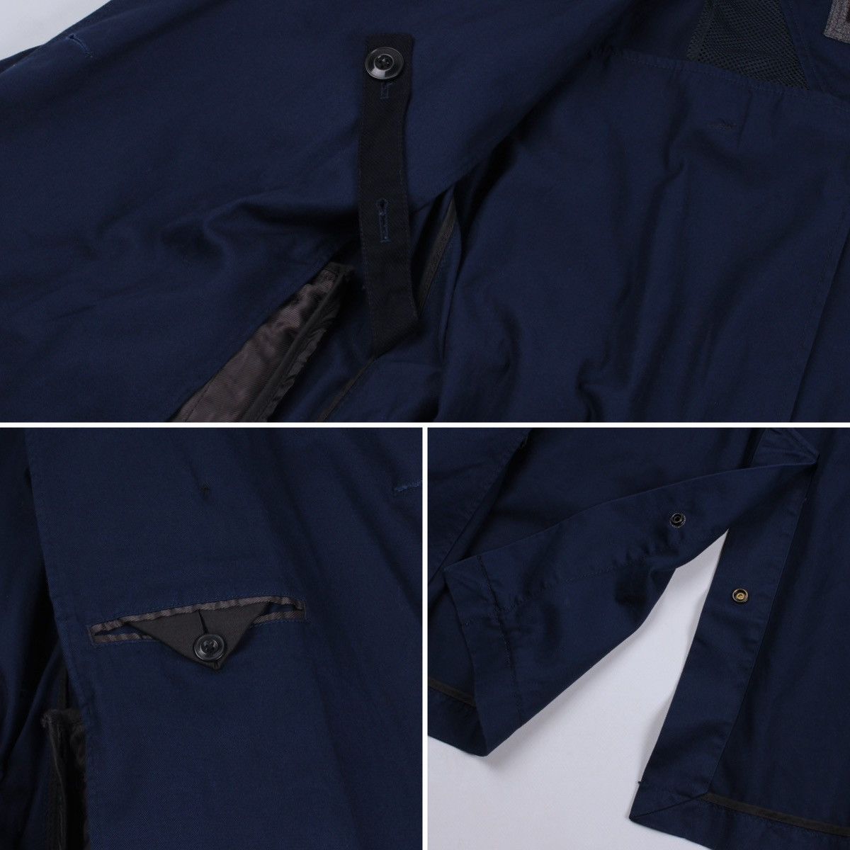 Designer × G-Star G-STAR RAW Duty Classic Trench Blue Cotton Long Coat Jacket Size M / US 6-8 / IT 42-44 - 20 Thumbnail