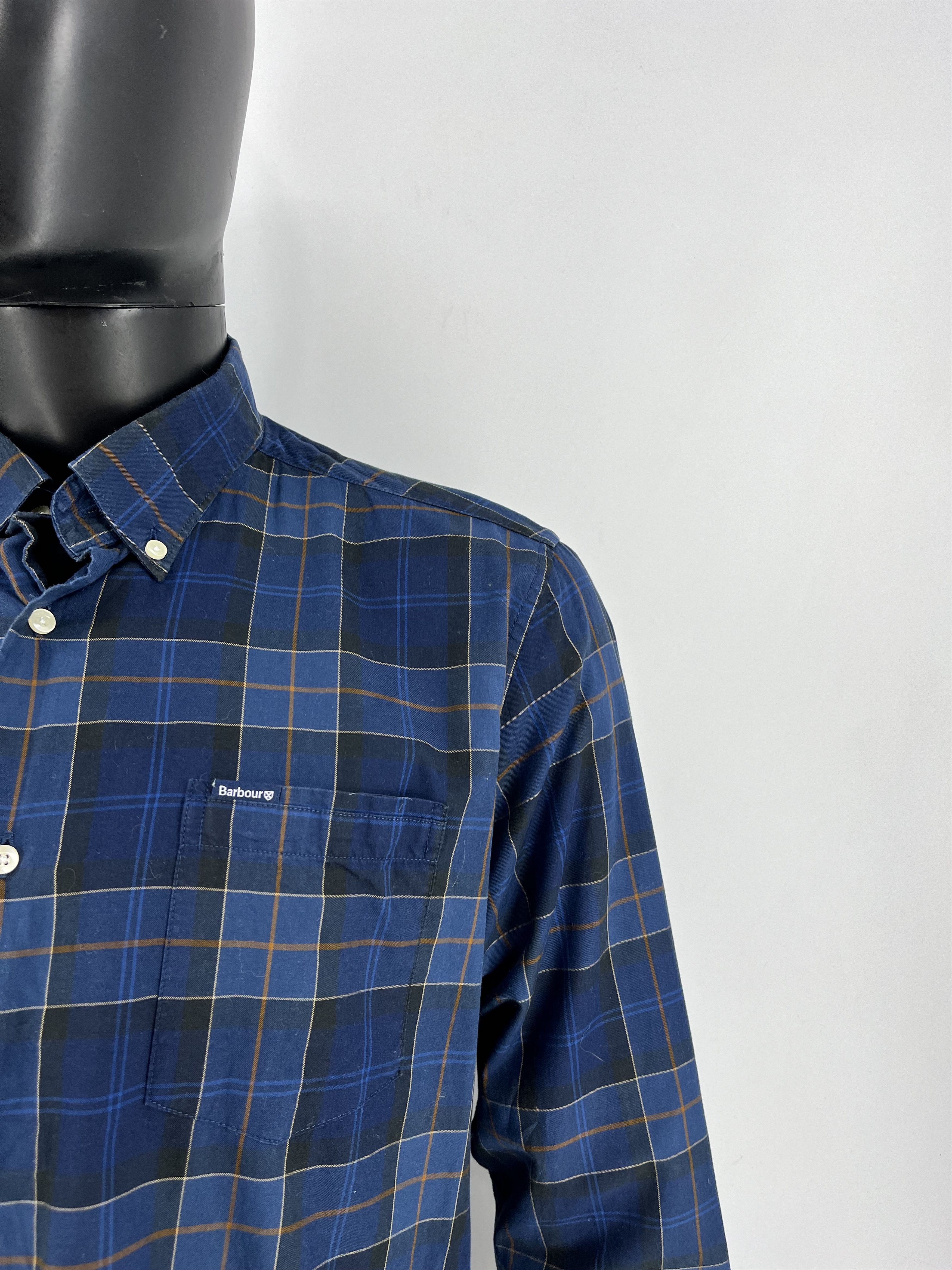 Barbour × Vintage Vintage Barbour Plaid Blake Cotton Flannel Casual Size US L / EU 52-54 / 3 - 6 Thumbnail