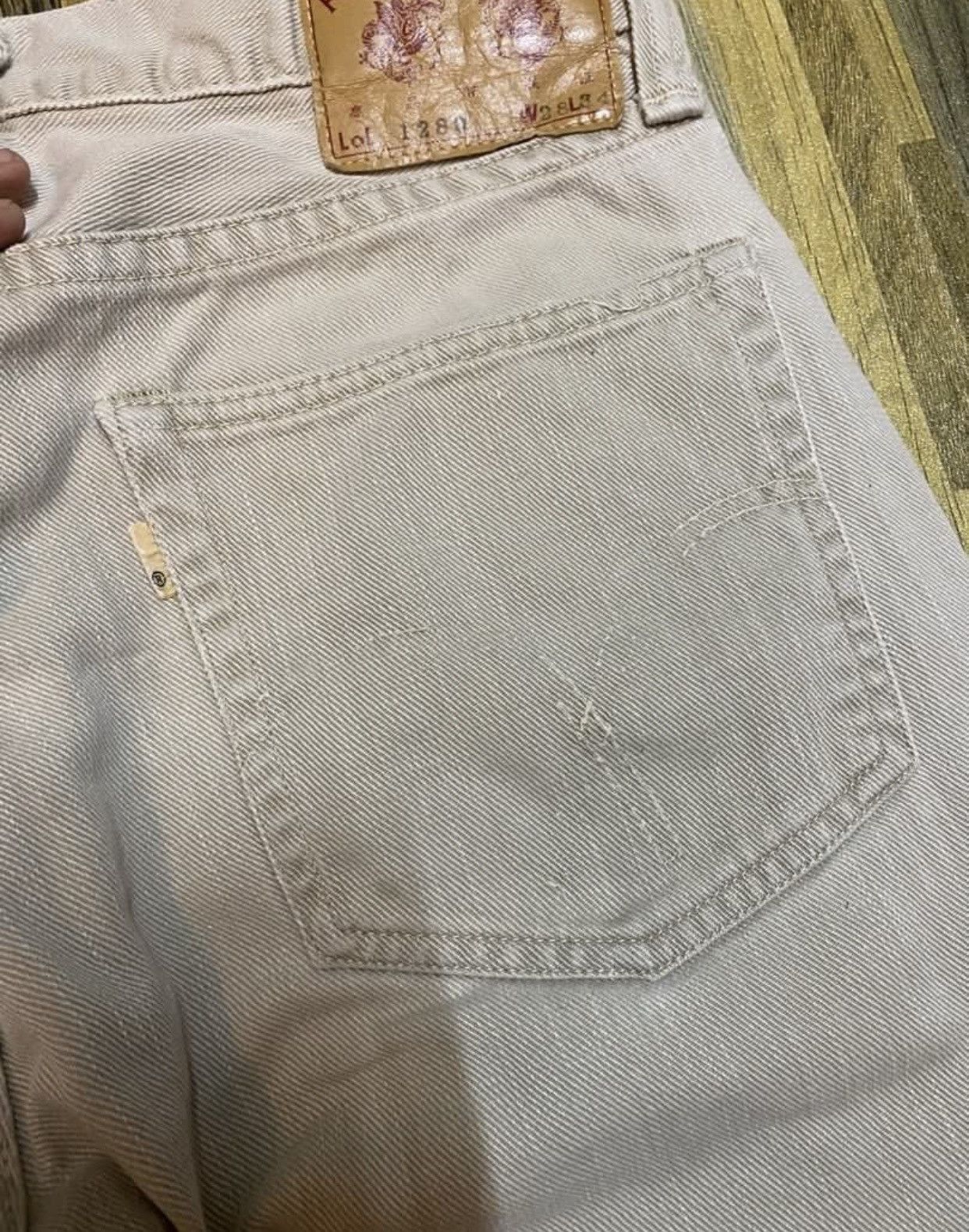 Full Count & Co. Fire vintage Full Count lot 1280 Regular Straight distressed Size US 29 - 4 Thumbnail