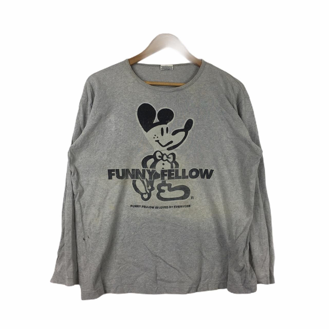 Mickey Mouse Vtg MICKEY FUNNY FELLOW Cartoon Anime Big Logo Sweatshirt Size US M / EU 48-50 / 2 - 1 Thumbnail