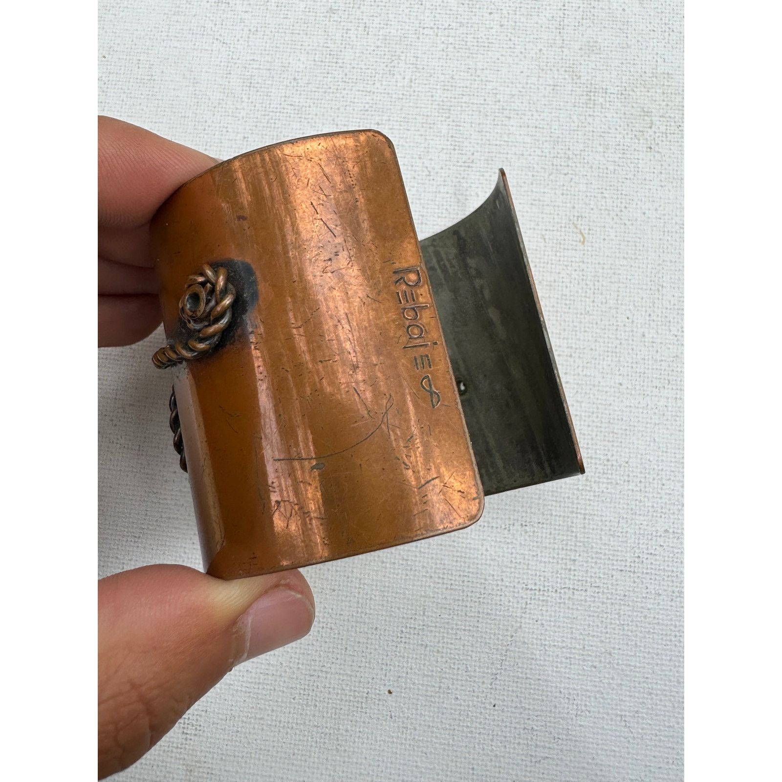 Vintage Rebajes Copper Cuff Bracelet Vintage 1950s Size ONE SIZE - 3 Thumbnail
