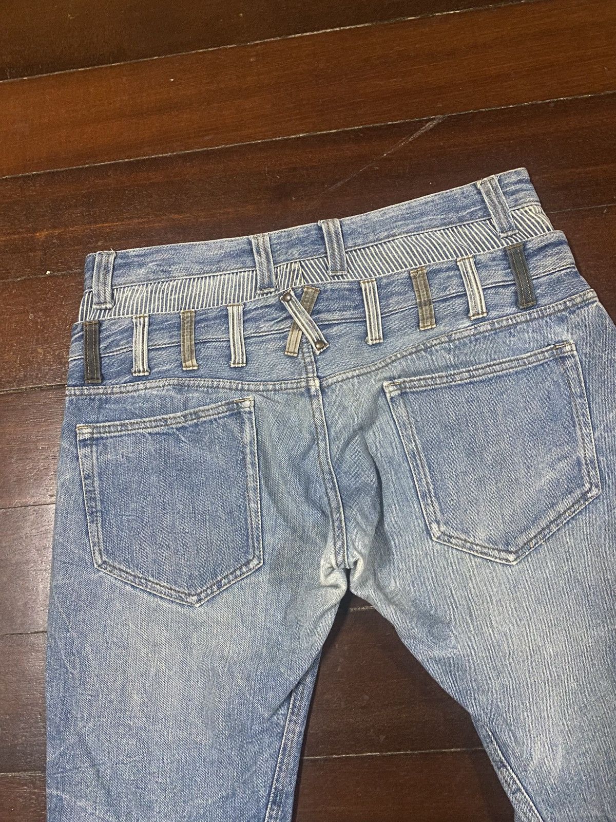 Japanese Brand Rare Jack Serika Double Waist Punk Style Japan Jeans Size US 34 / EU 50 - 12 Thumbnail