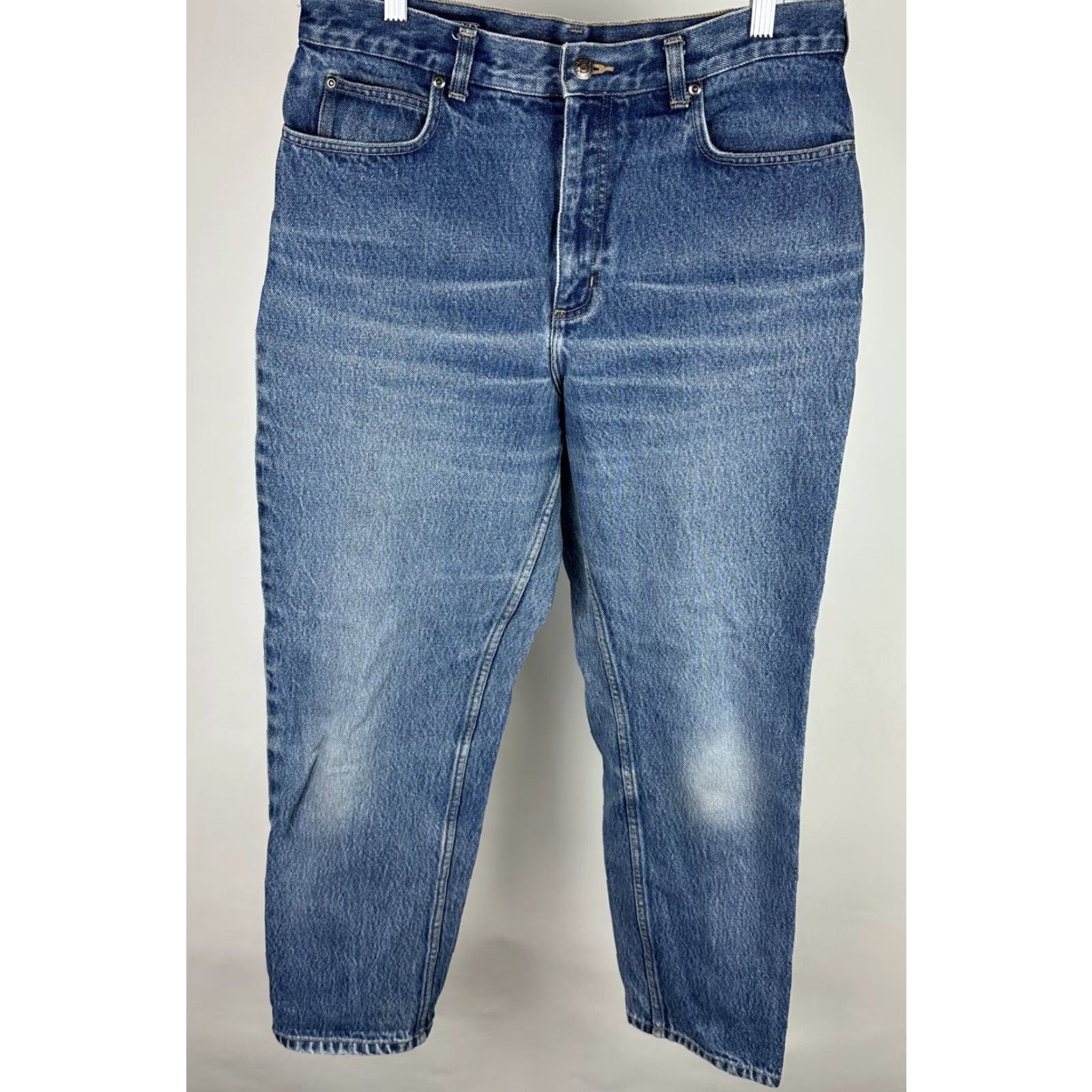 Lands' End VINTAGE Lands' End Jeans Mom 31x28 Blue 90s Grunge High Rise 5-Pocket Womens 80s 31" XS? Size 24" / US 00 / IT 34 - 2 Thumbnail
