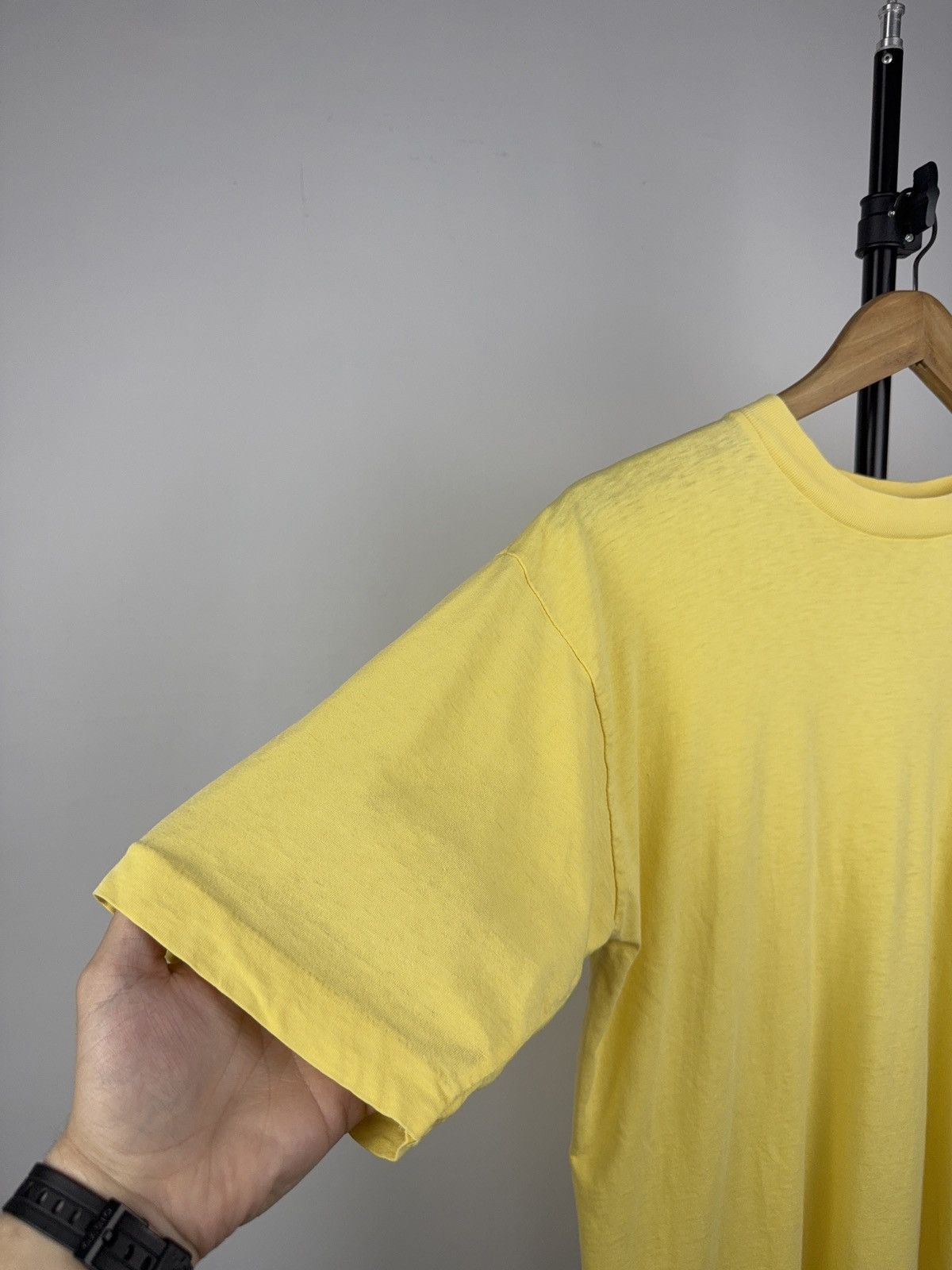 Japanese Brand × Vintage Vintage 80s Japanese style Faded Blank Basic Tee shirt Size US M / EU 48-50 / 2 - 5 Thumbnail