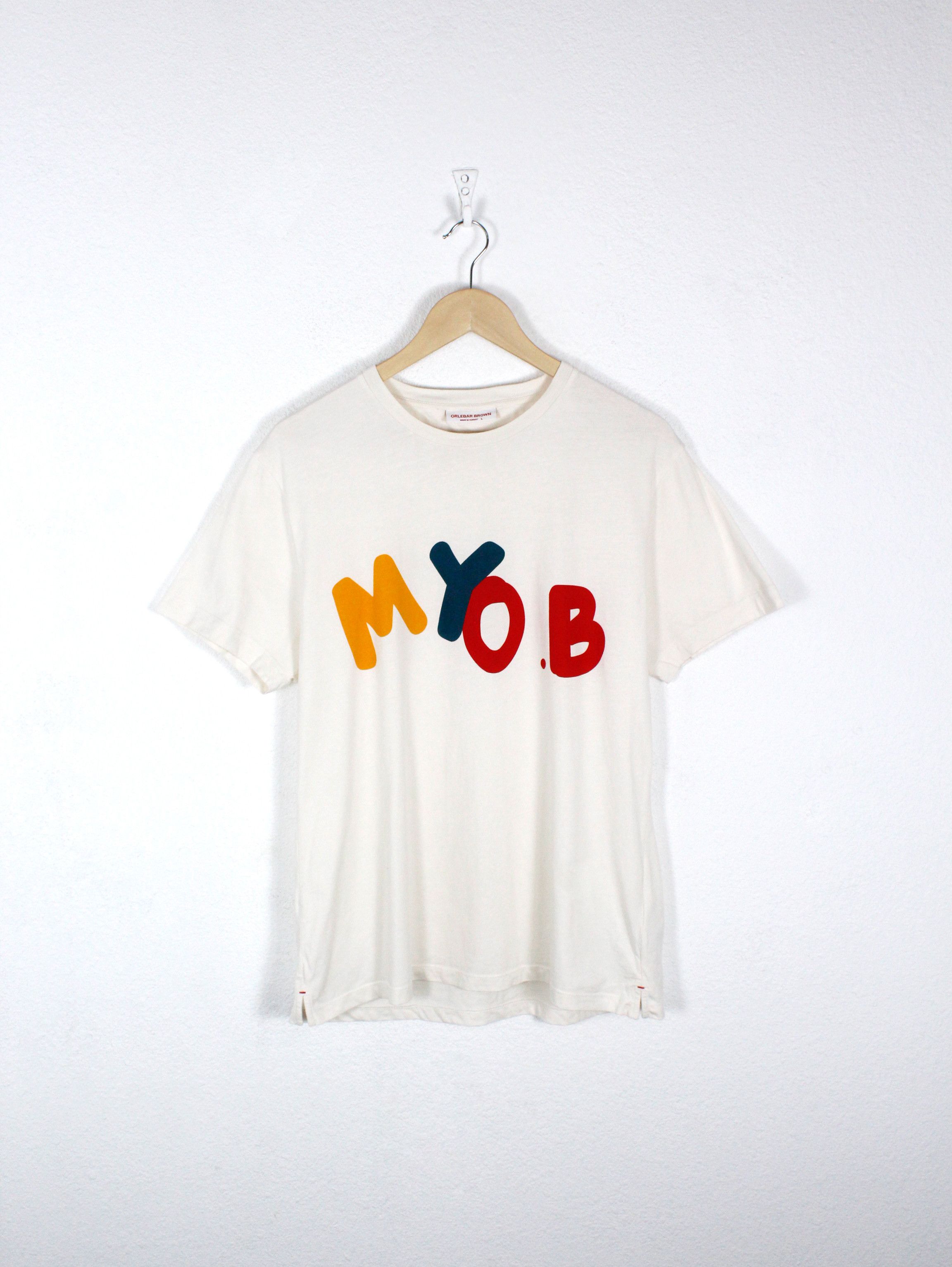 Orlebar Brown × Vilebrequin Orlebar Brown MY OB Logo Graphic Tee T-shirt Size US L / EU 52-54 / 3 - 1 Thumbnail