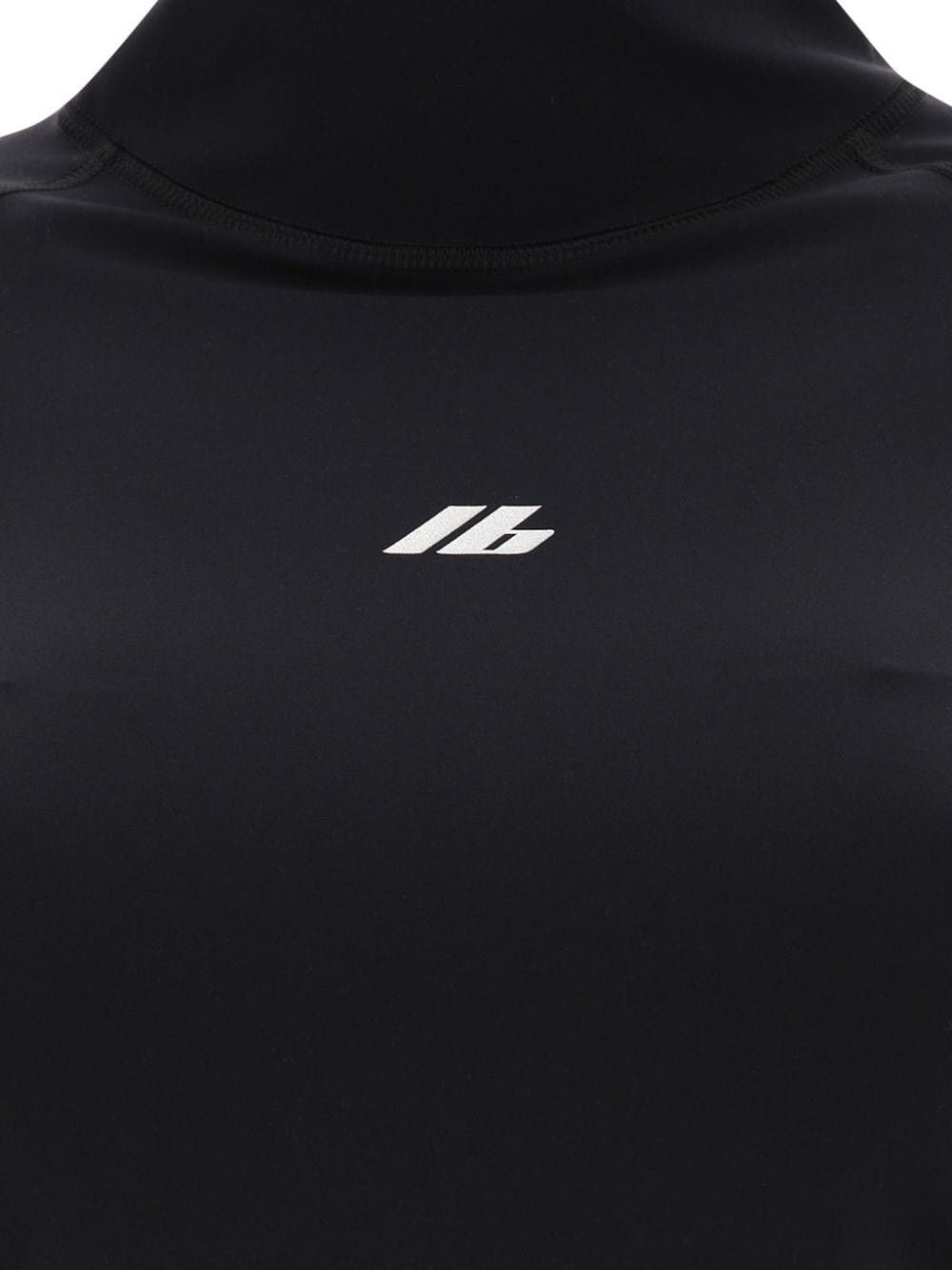 Balenciaga o1s1wg110126 Activewear Turtleneck Sweater in Black Size XS / US 0-2 / IT 36-38 - 3 Thumbnail
