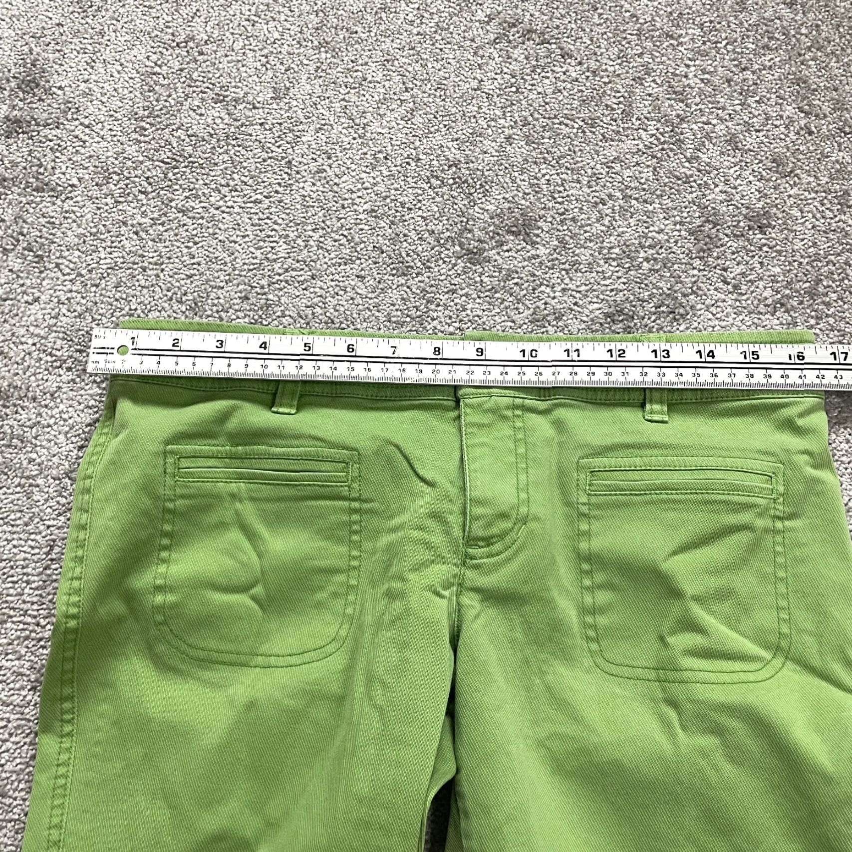 American Eagle Outfitters VINTAGE American Eagle Womens Cropped Jeans 8 Green Stretch Denim 21-Inch Inseam Regular Fit Women Size 30" / US 8 / IT 44 - 5 Thumbnail