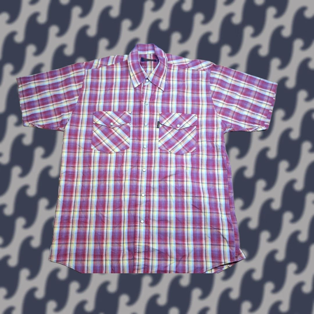 Fred Perry Big John Men Button Up Shirt Size M Check Short Sleeve Plaid Japan Japanese Size US M / EU 48-50 / 2 - 1 Thumbnail