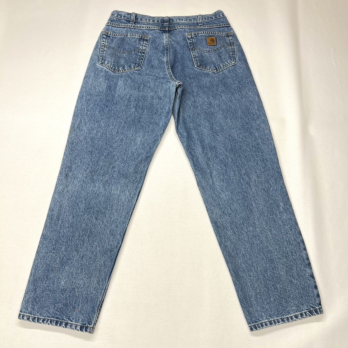 Carhartt × Vintage Carhartt Jeans Blue Relaxed Fit B17 Denim Workwear Baggy Size US 36 / EU 52 - 1 Thumbnail