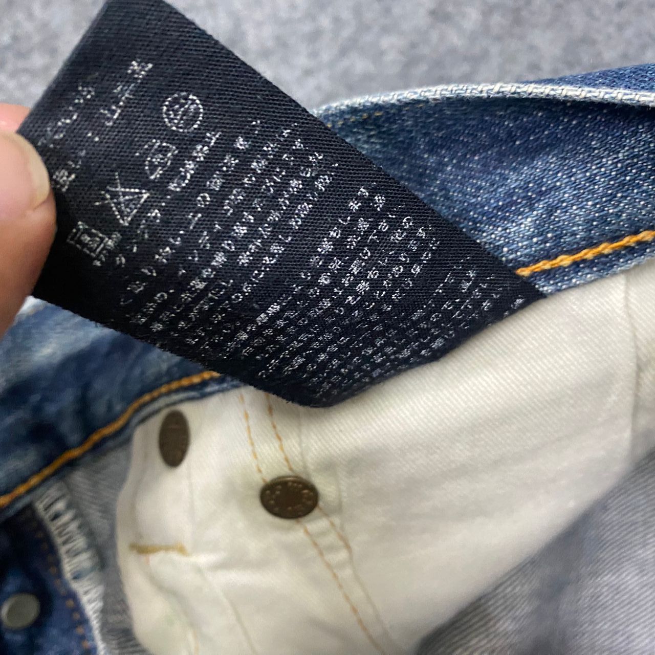 45rpm 💥Best Offer💥Vintage 45RPM Selvegde Distressed Denim Size US 30 / EU 46 - 18 Thumbnail