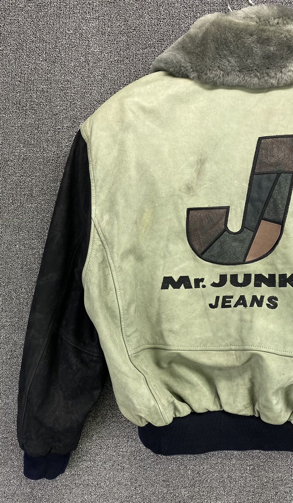 Japanese Brand Vintage Mr Junko Jeans Varsity Leather Jacket Size US M / EU 48-50 / 2 - 3 Thumbnail