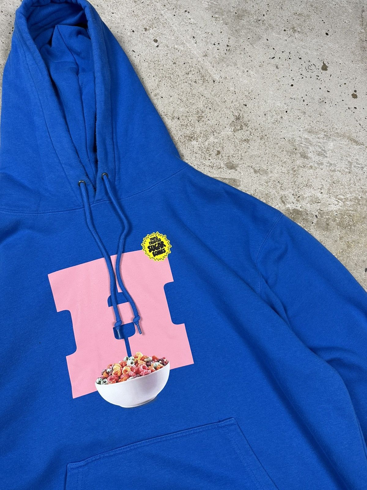 Huf HUF Cereal Killer Blue Hoodie Sweatshirt Big Logo Size US XXL / EU 58 / 5 - 7 Thumbnail